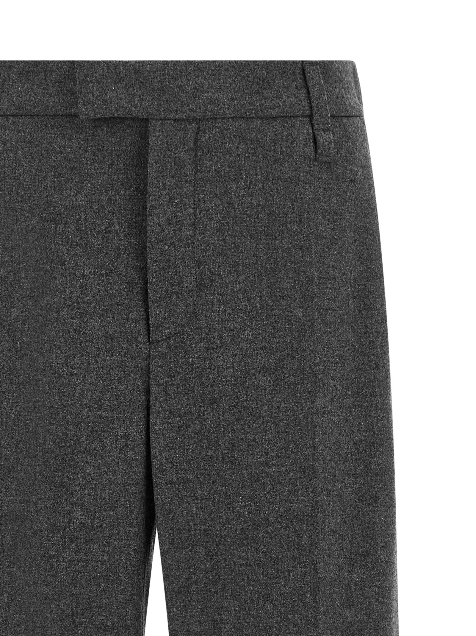 Brunello Cucinelli Gray Virgin Wool Casual Pants
