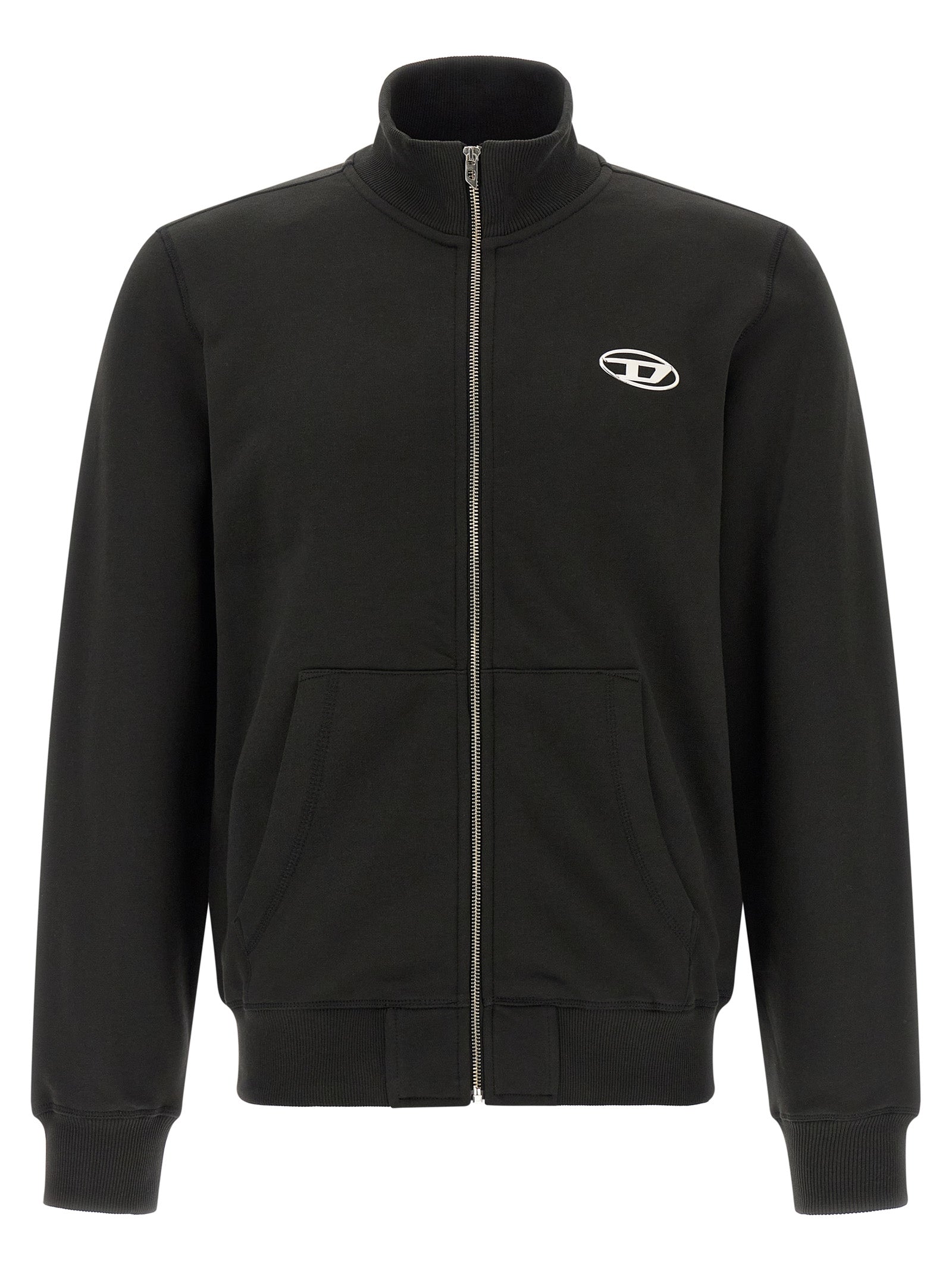 Diesel Black Cotton Sweatshirt