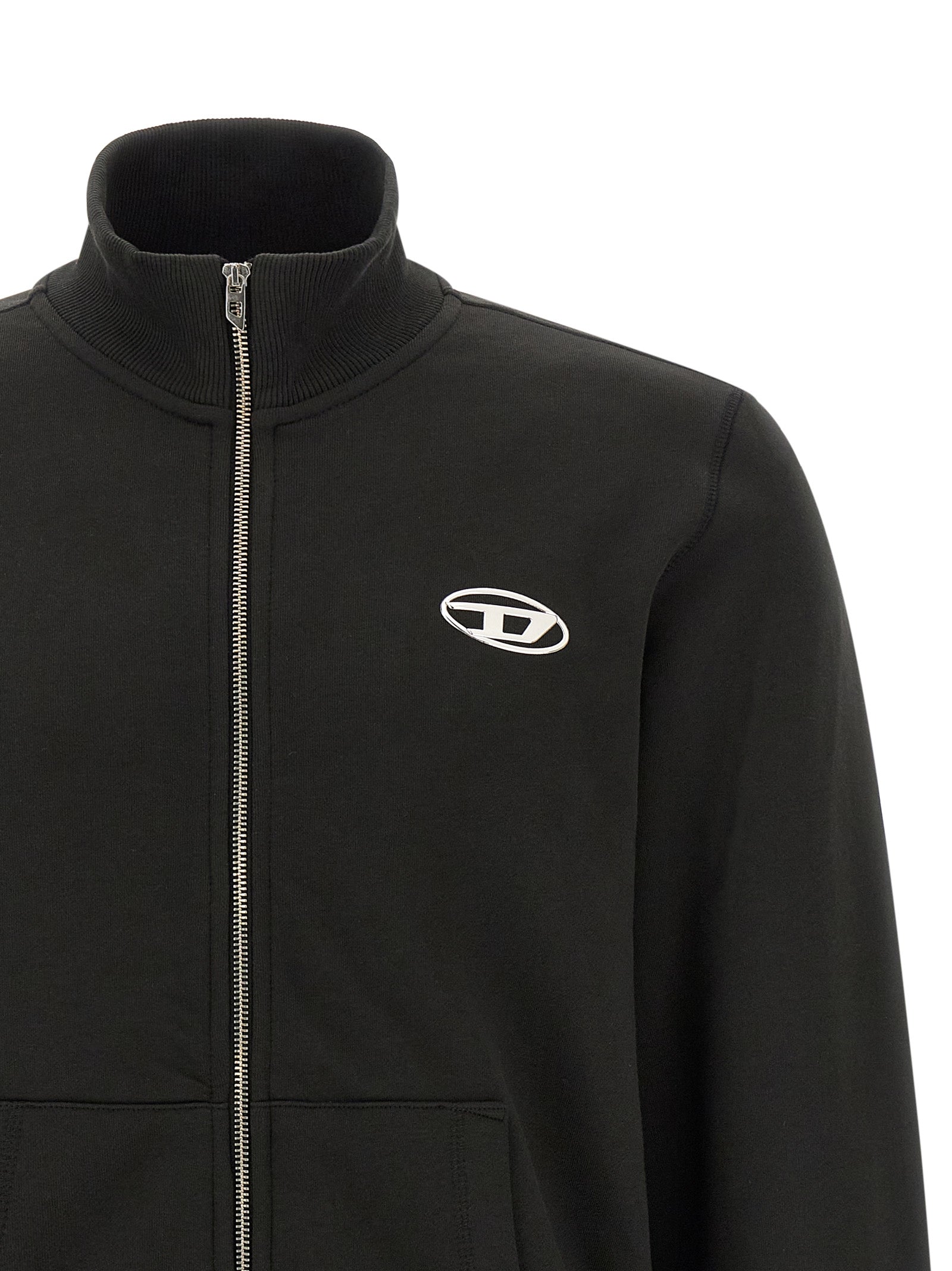 Diesel Black Cotton Sweatshirt