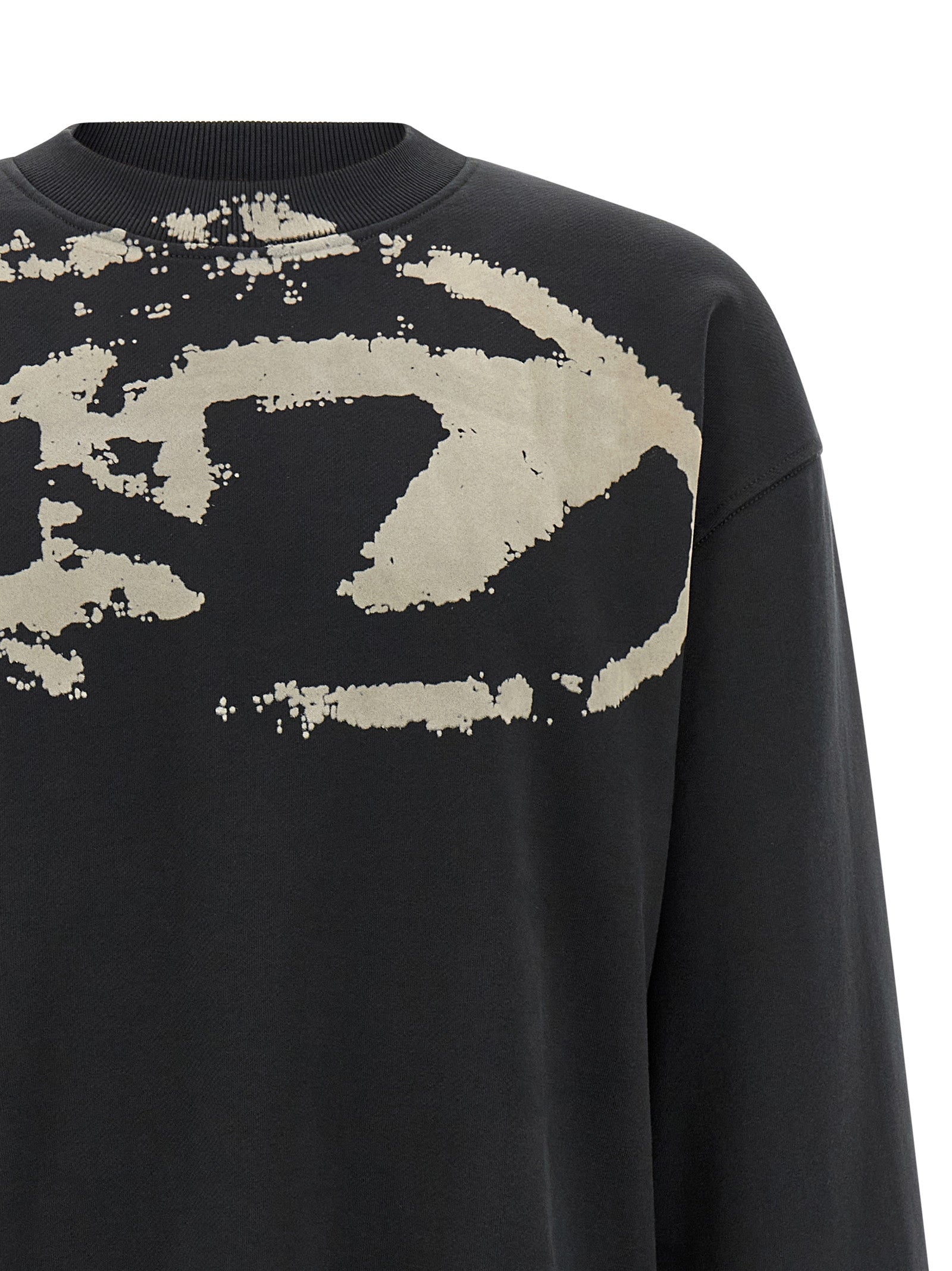 Diesel Black Cotton Sweatshirt