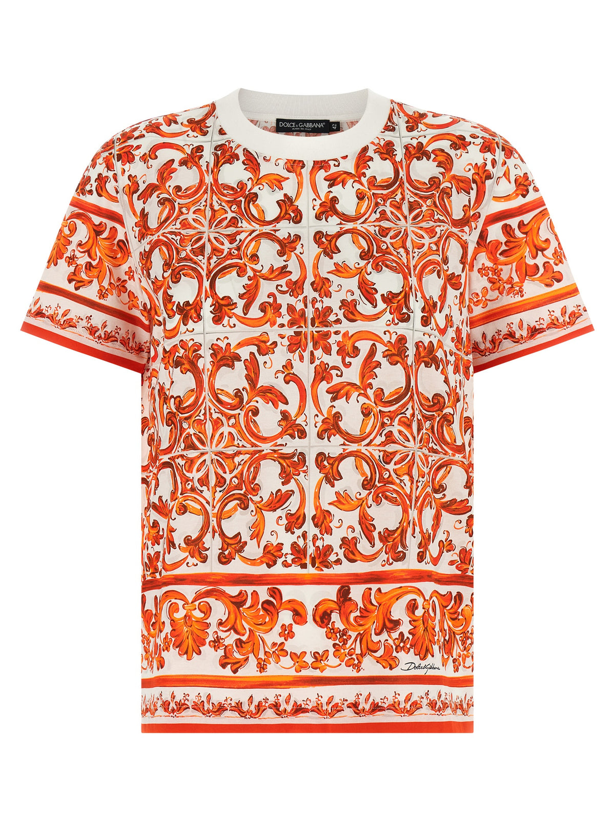 Dolce & Gabbana Orange Cotton T-Shirt