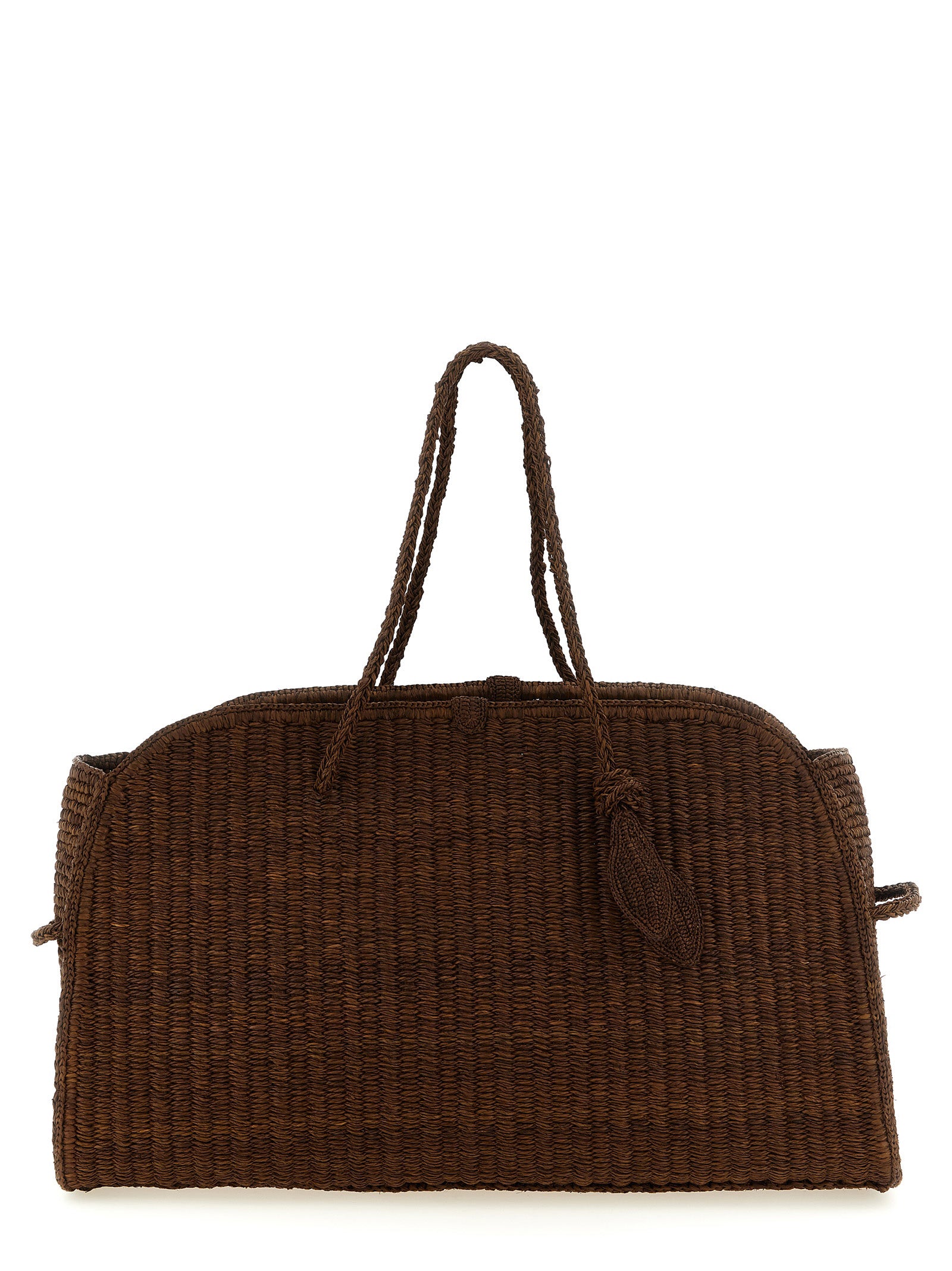 Jacquemus Brown Raffia Tote Bag