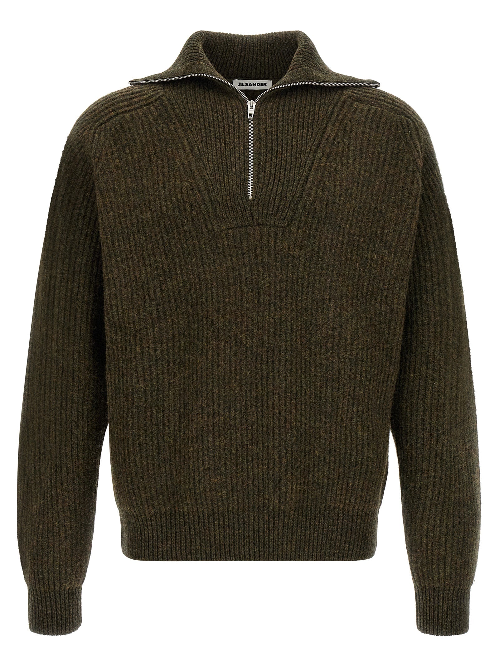 Jil Sander Bicolor Wool Cardigan
