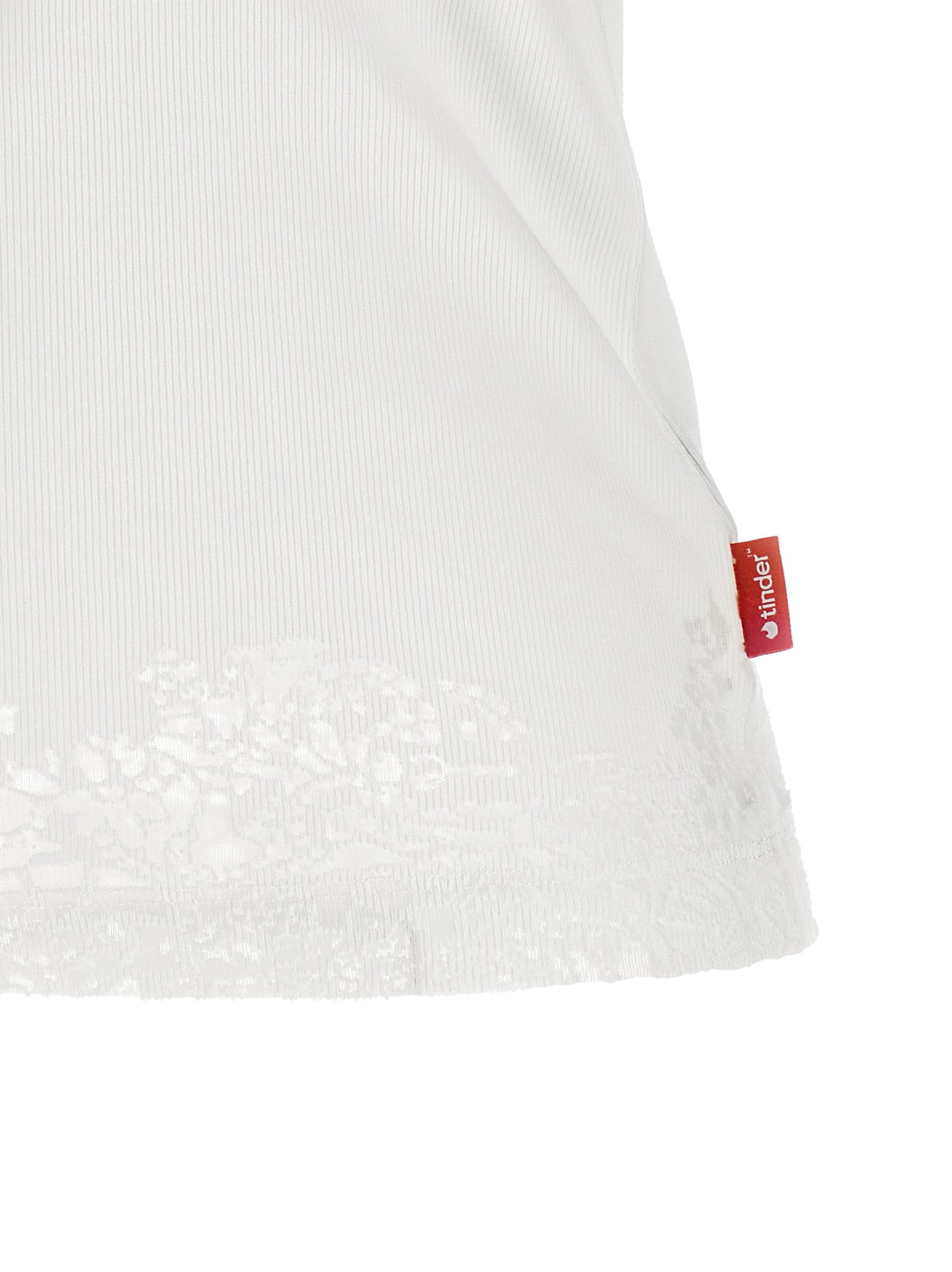 Diesel White Cotton Tank Tops
