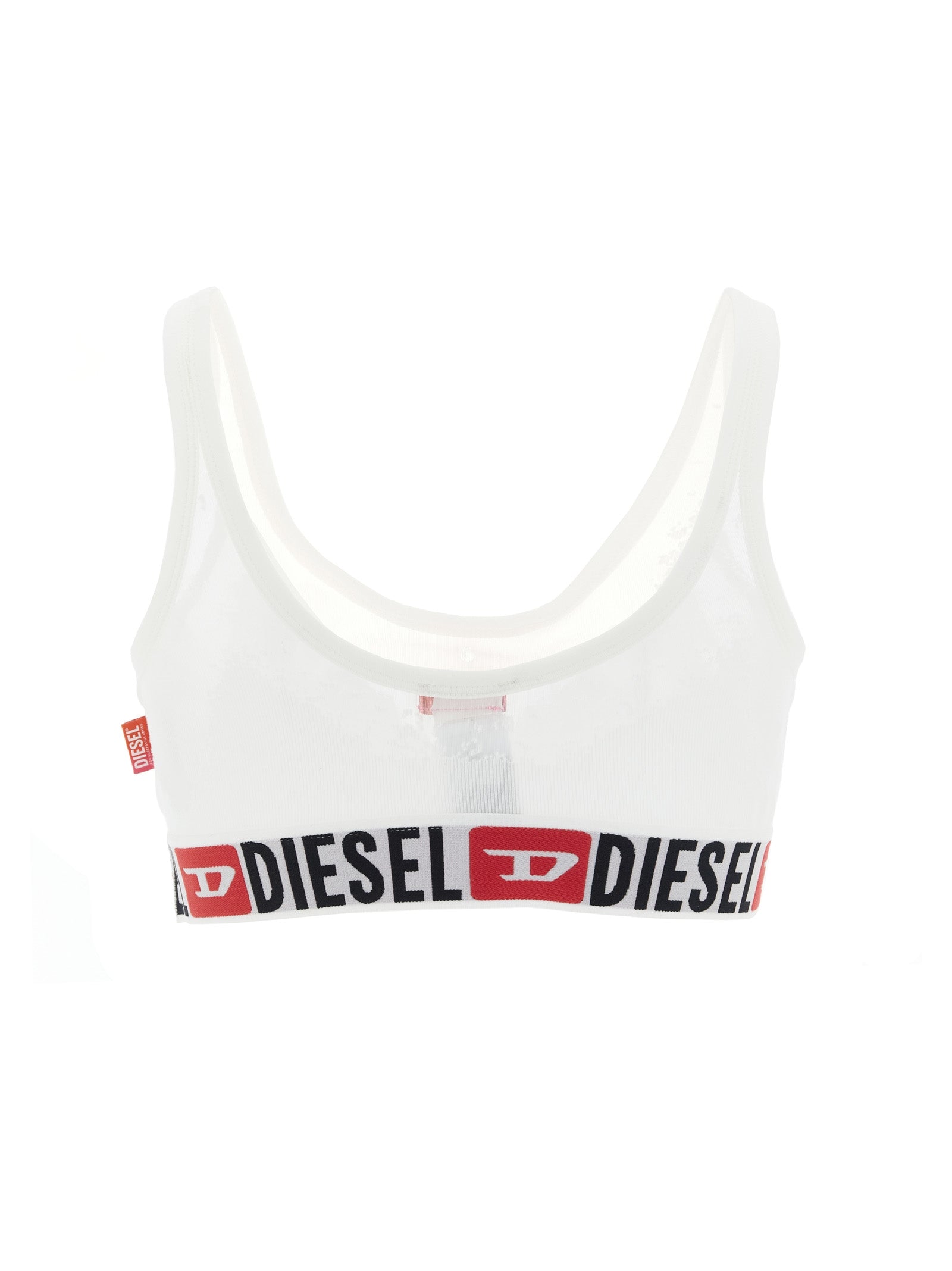 Diesel White Cotton Bra
