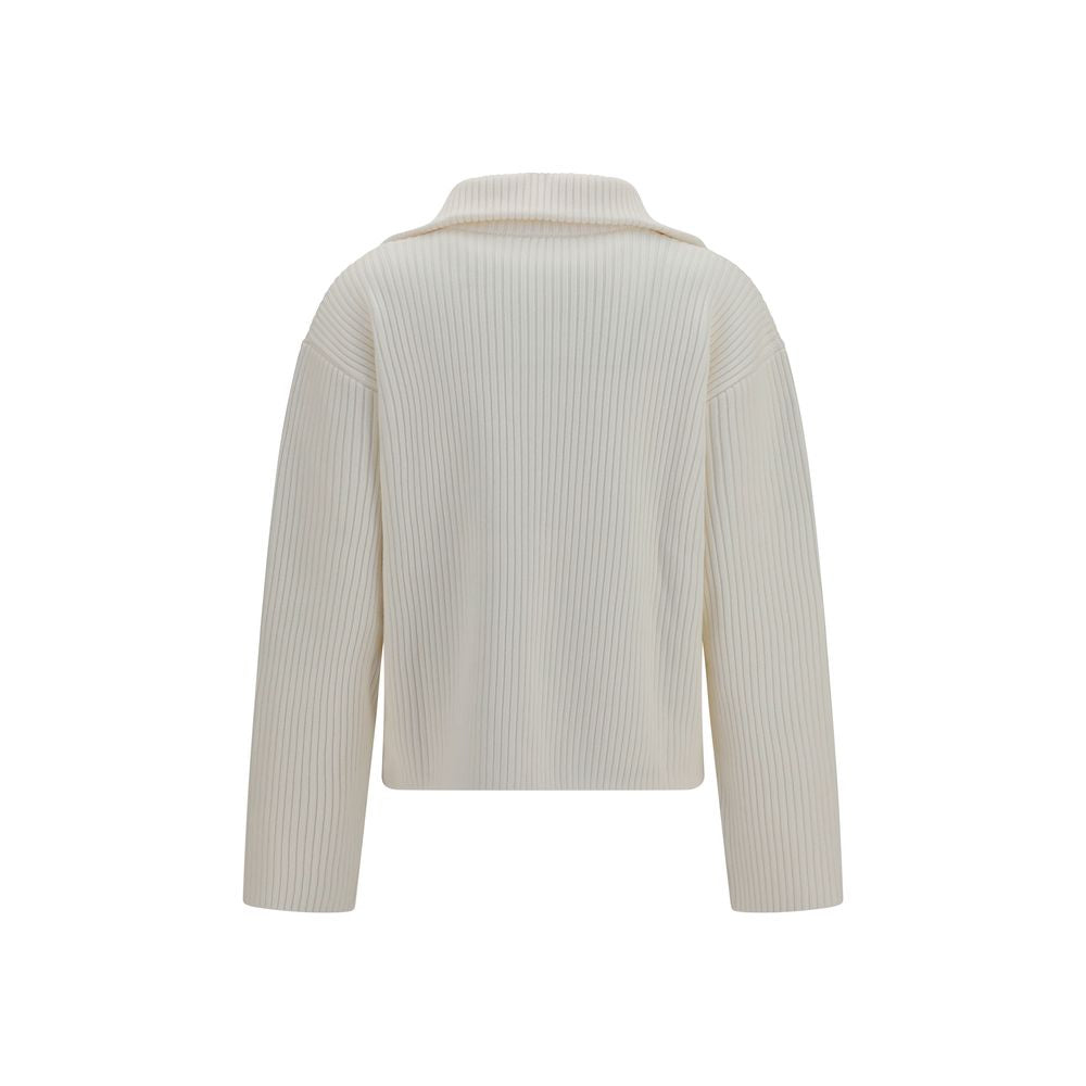 Courrèges White Wool Oves Aries Sweatshirt