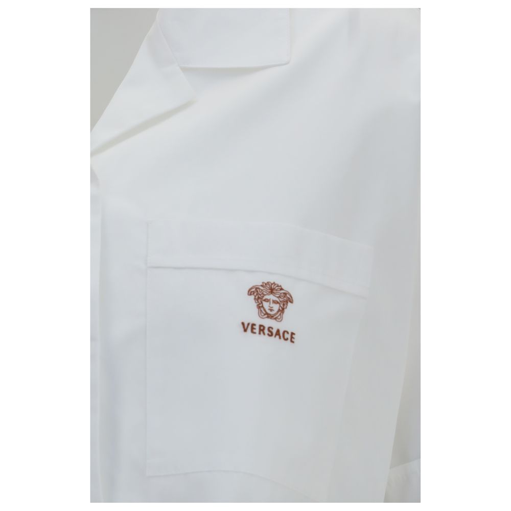 Versace White Cotton Dress Shirt