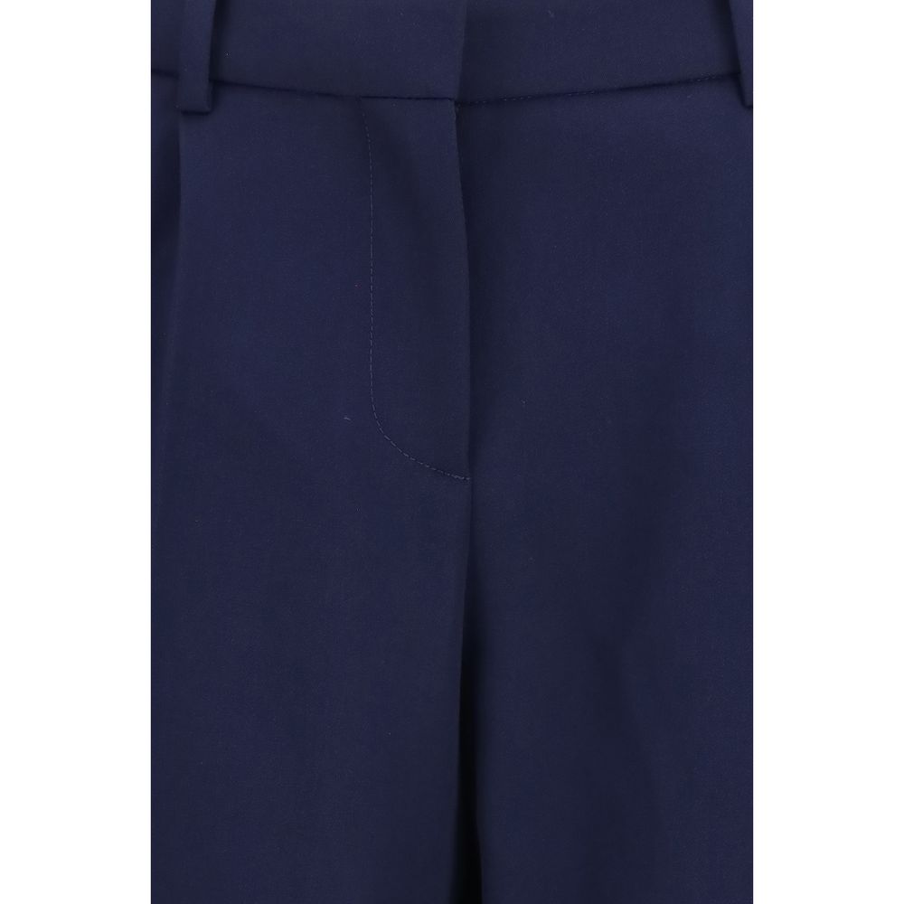 Balenciaga Blue Wool Oves Aries Pants
