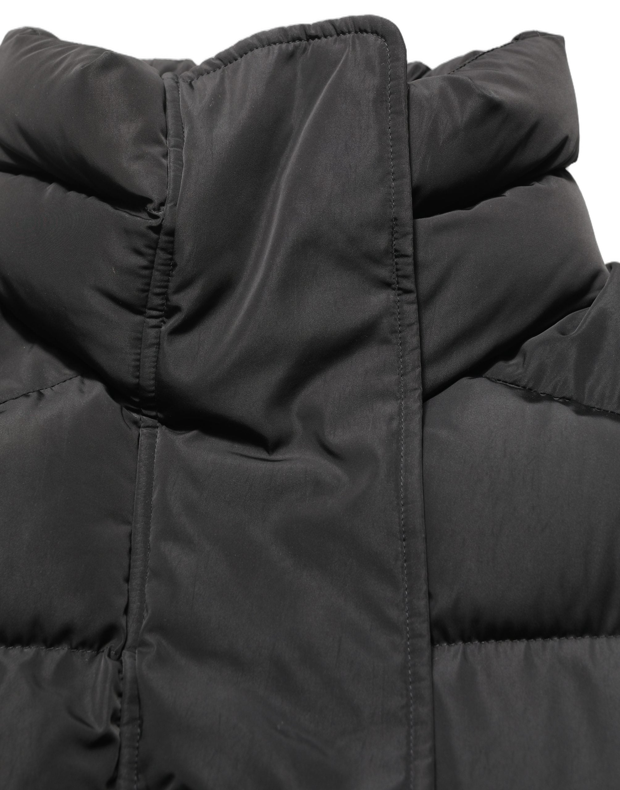 Dolce & Gabbana Black Polyester Sleeveless Padded Men Puffer Jacket