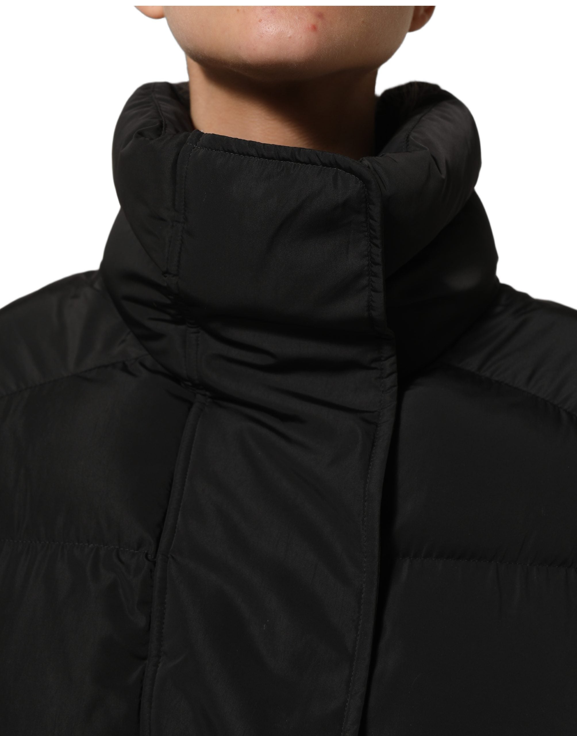 Dolce & Gabbana Black Polyester Sleeveless Padded Men Puffer Jacket