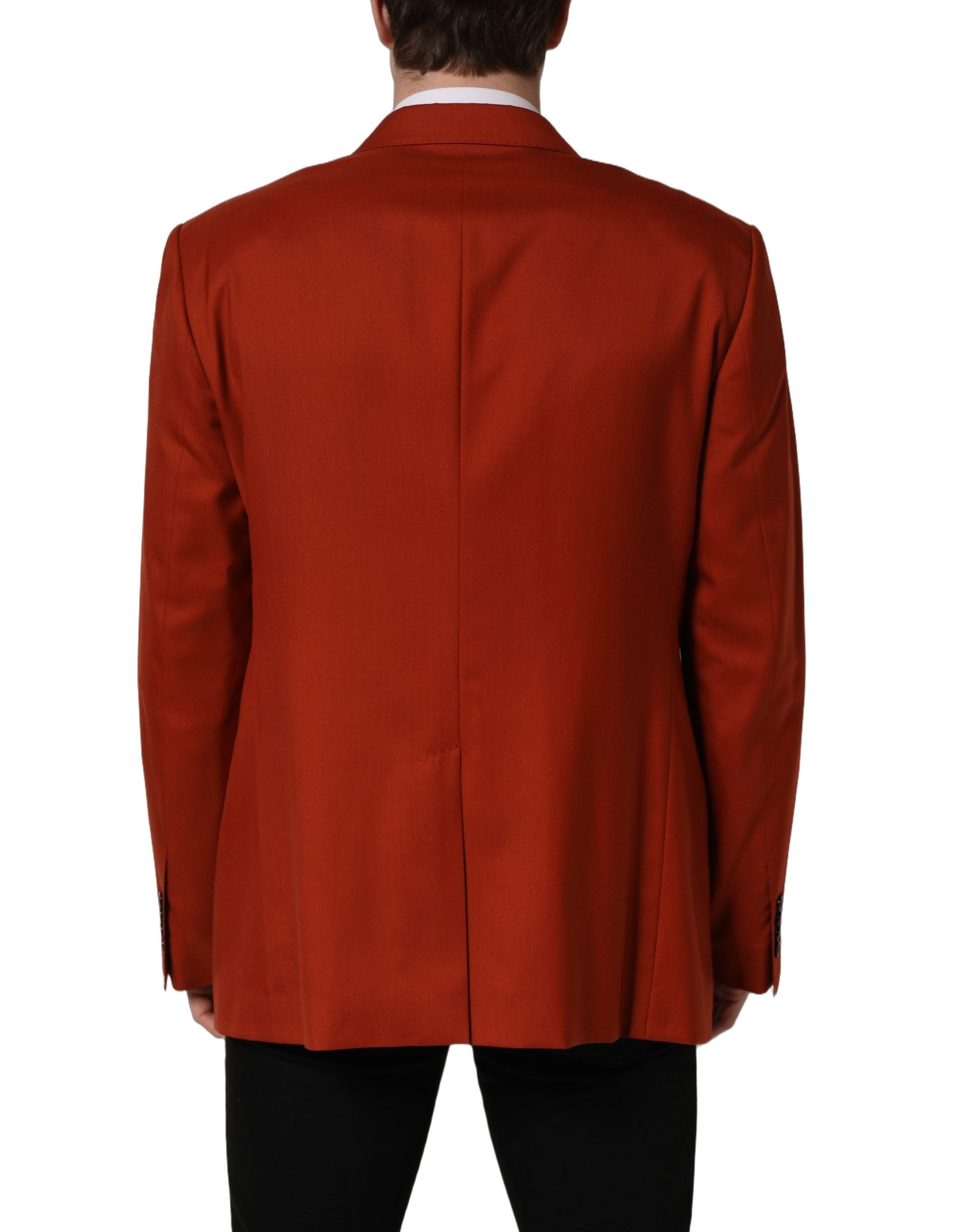 Dolce & Gabbana Red Cashmere Single Breasted Blazer Jacket