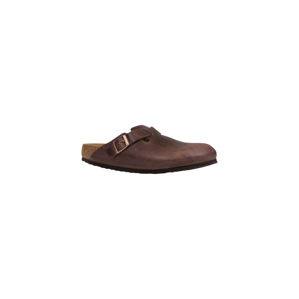 Birkenstock Brown Leather Clogs