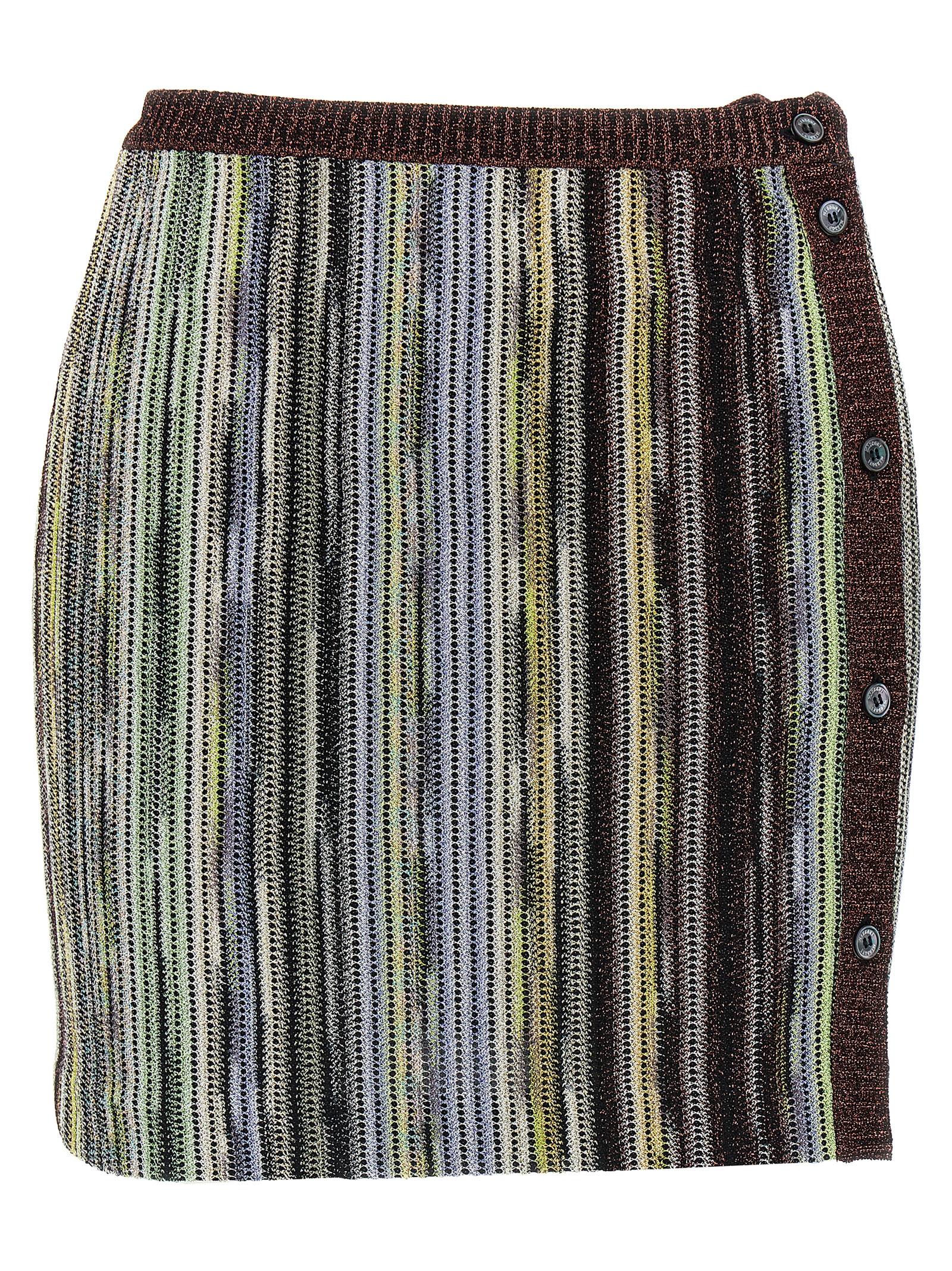 Missoni Multicolor Viscose Long Skirt