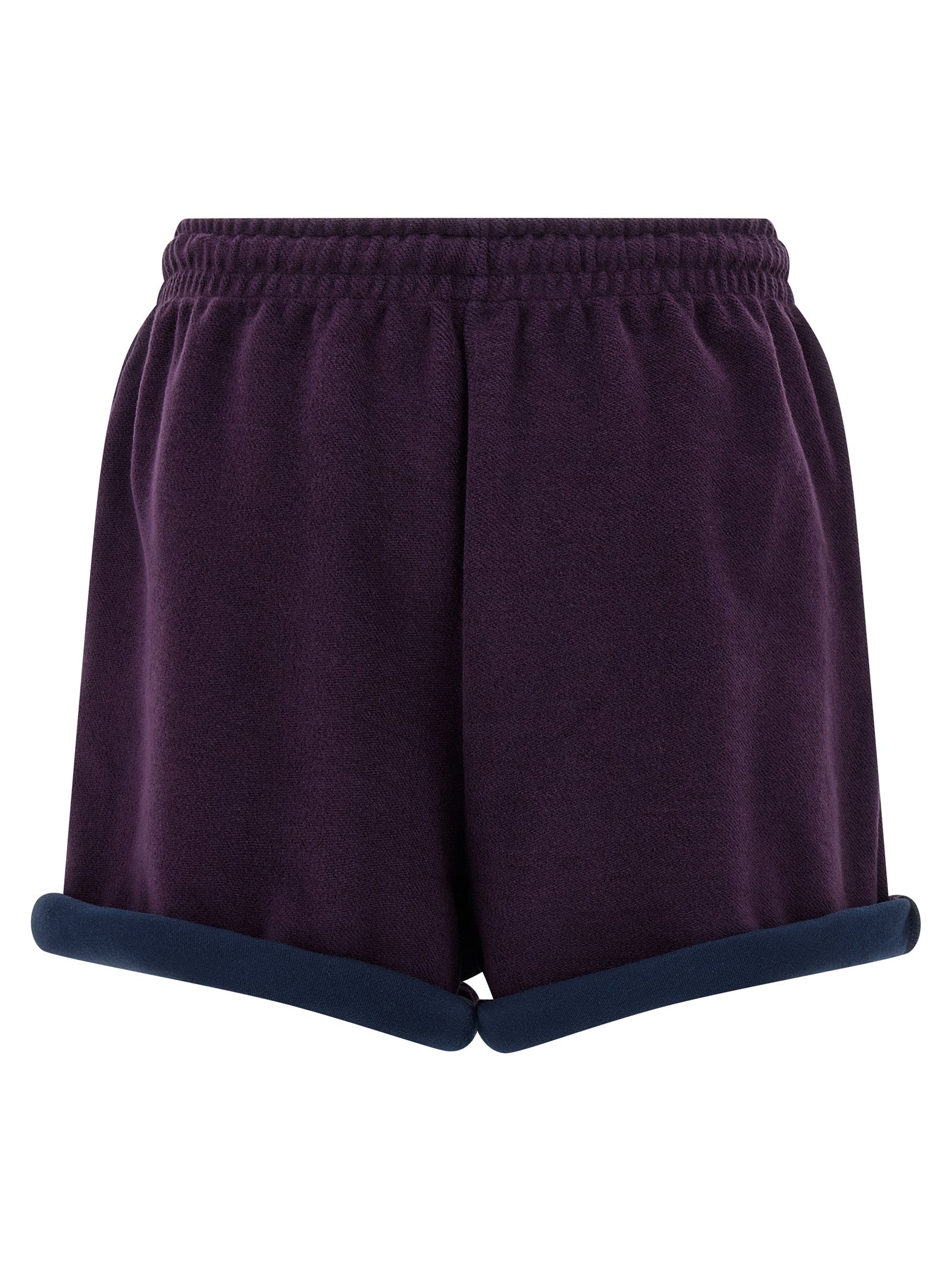 The Attico Purple Cotton Bermuda Shorts
