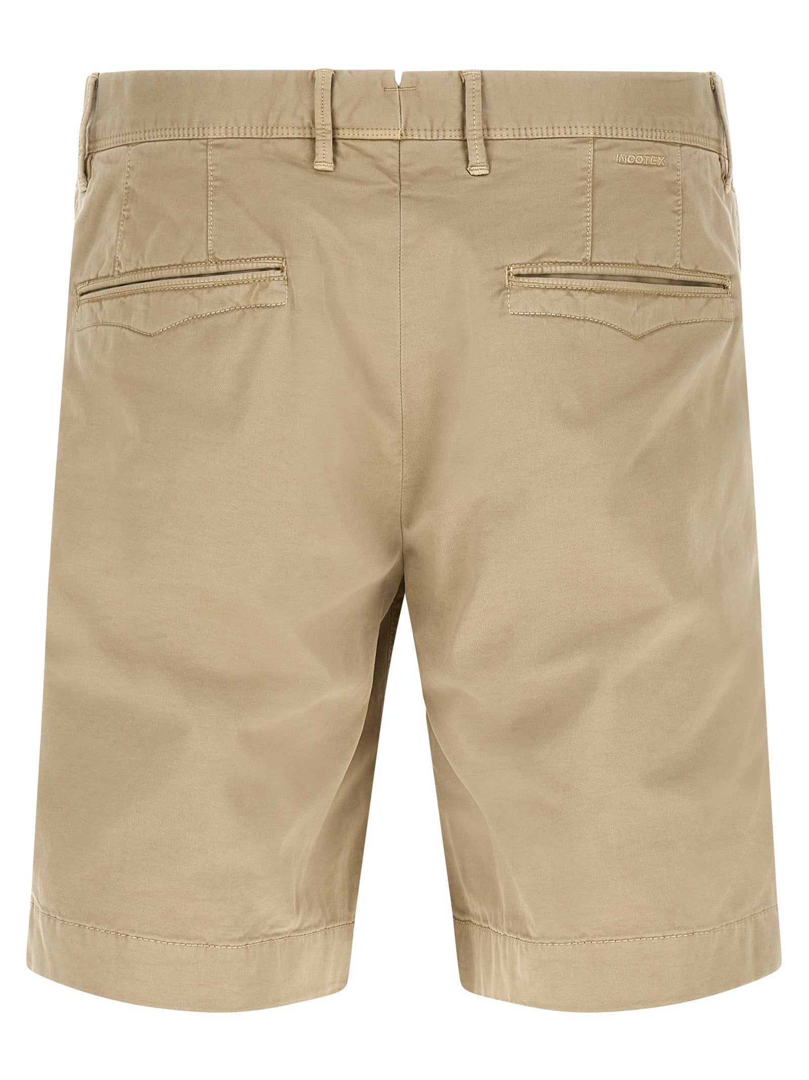 Incotex Beige Cotton Bermuda Shorts