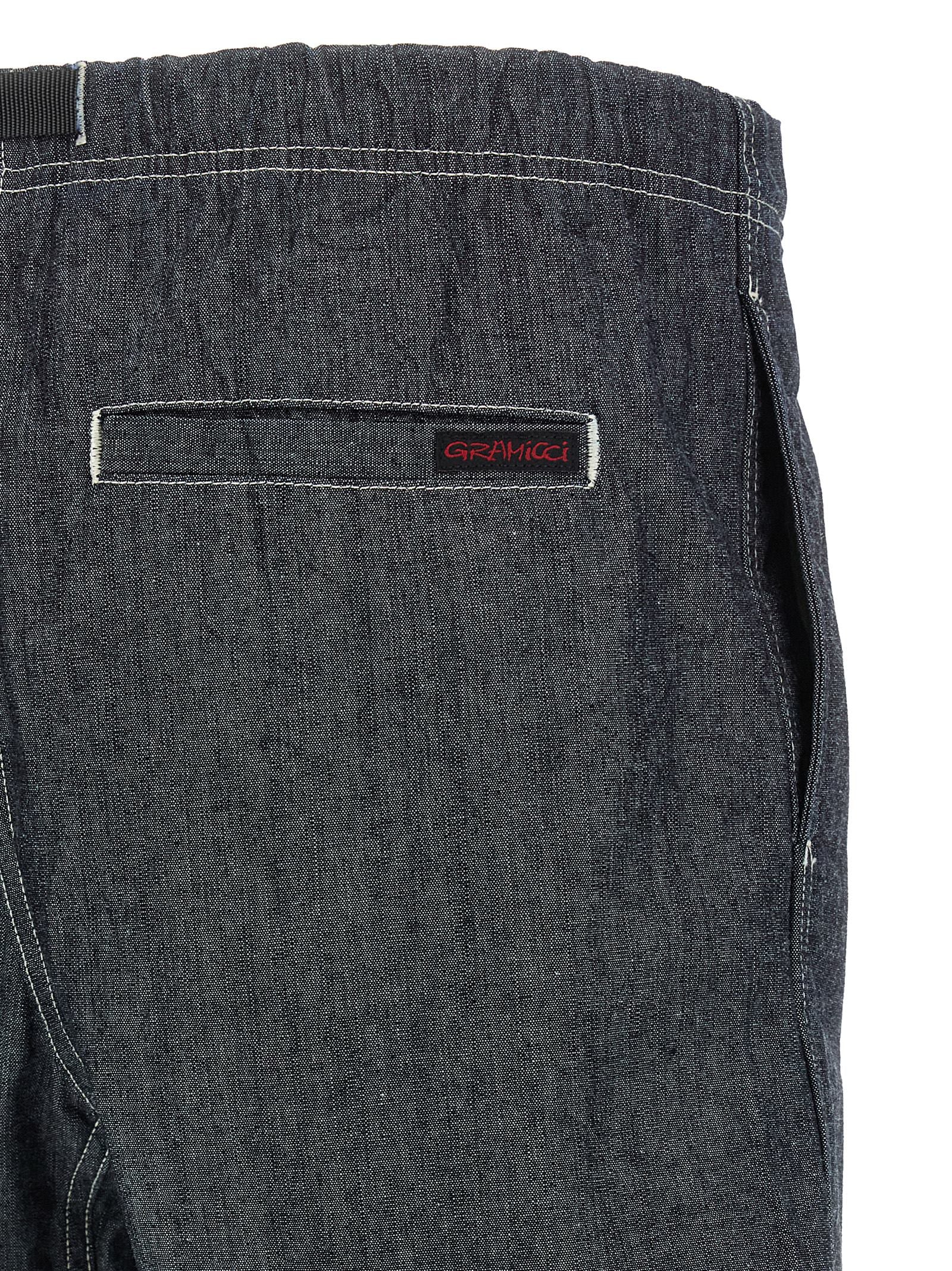 Gramicci Blue Cotton Bermuda Shorts