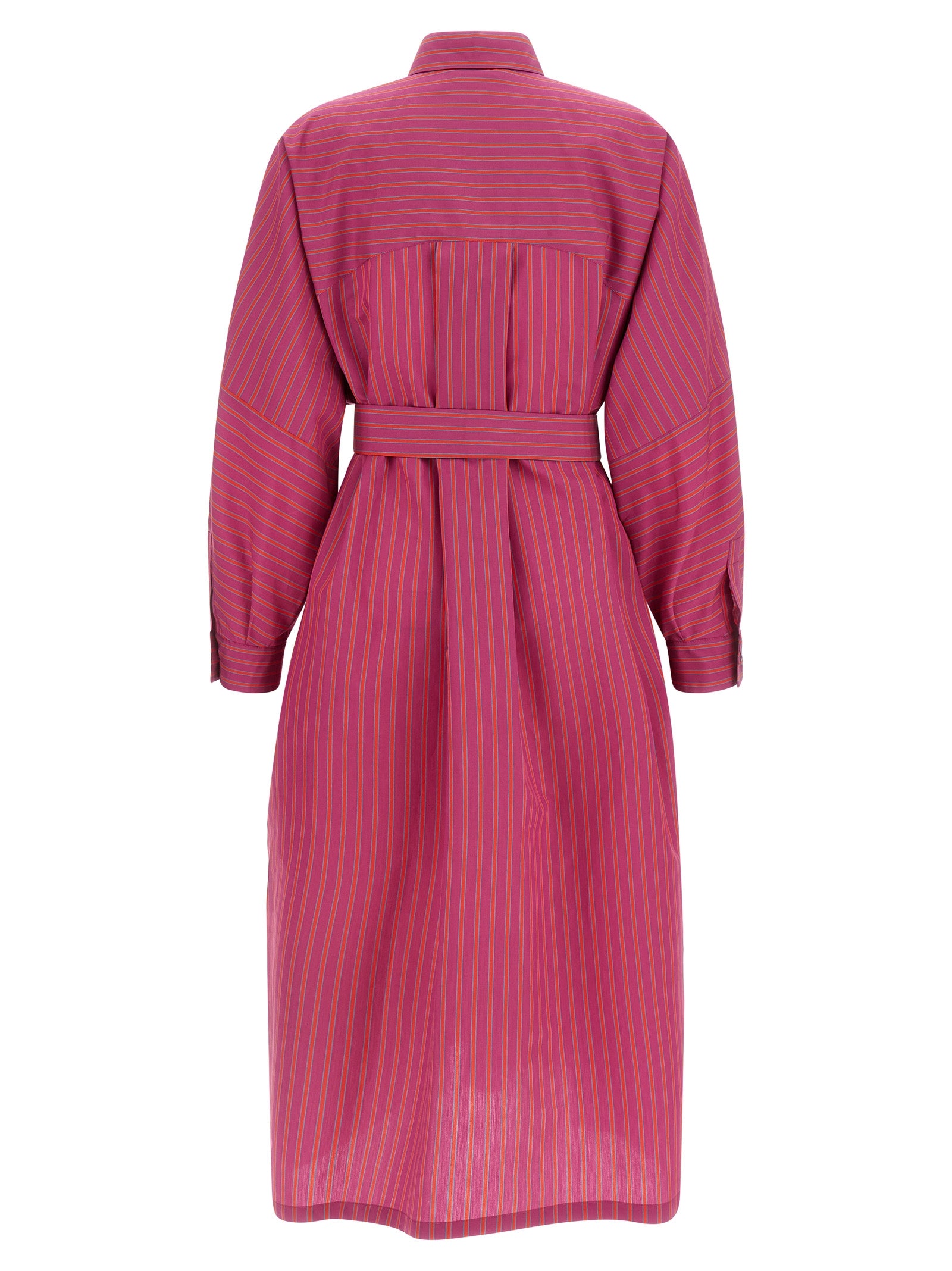 Max Mara Purple Cotton Long Dress
