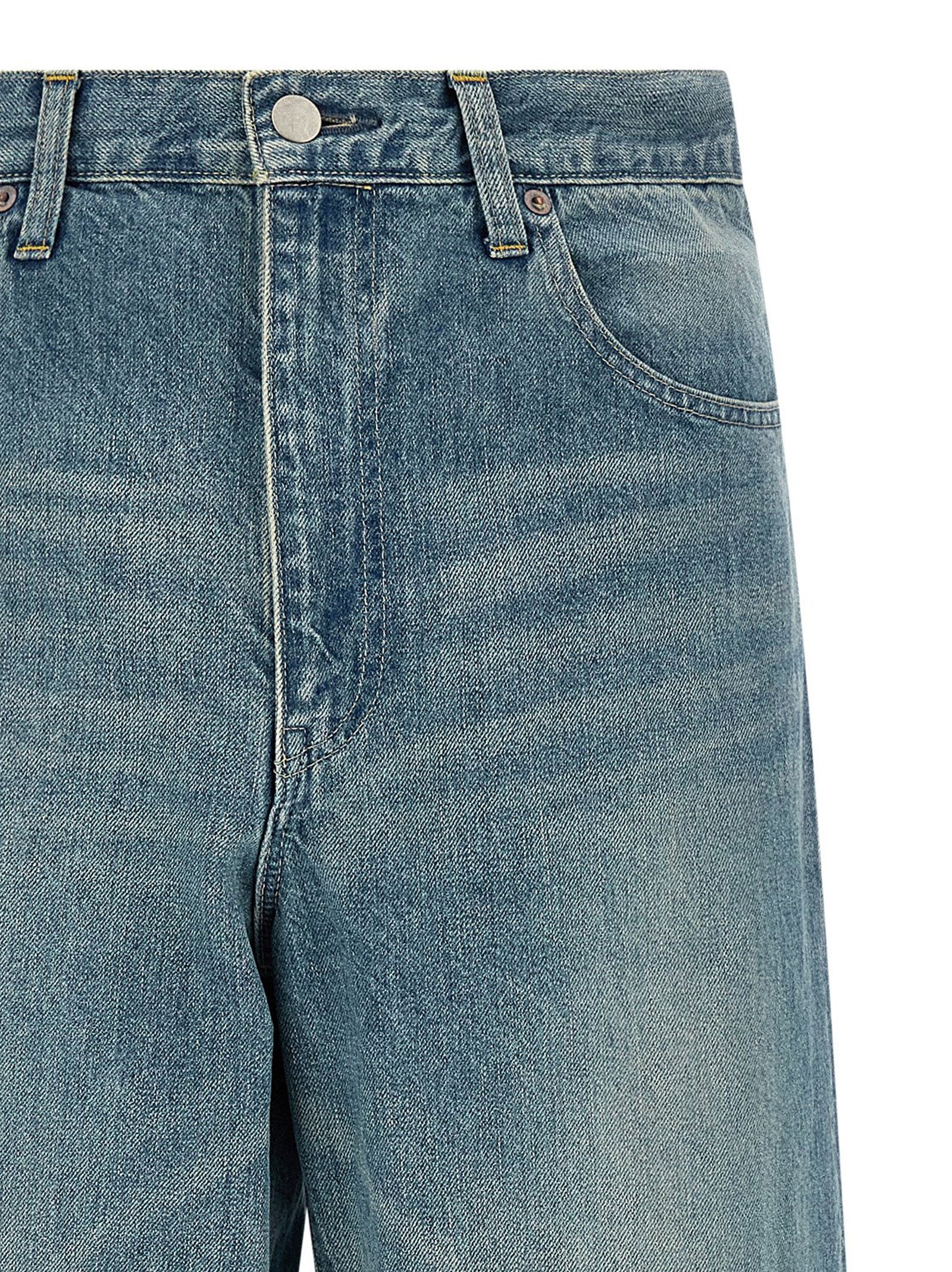 SSSTEIN Blue Cotton Jeans Denim