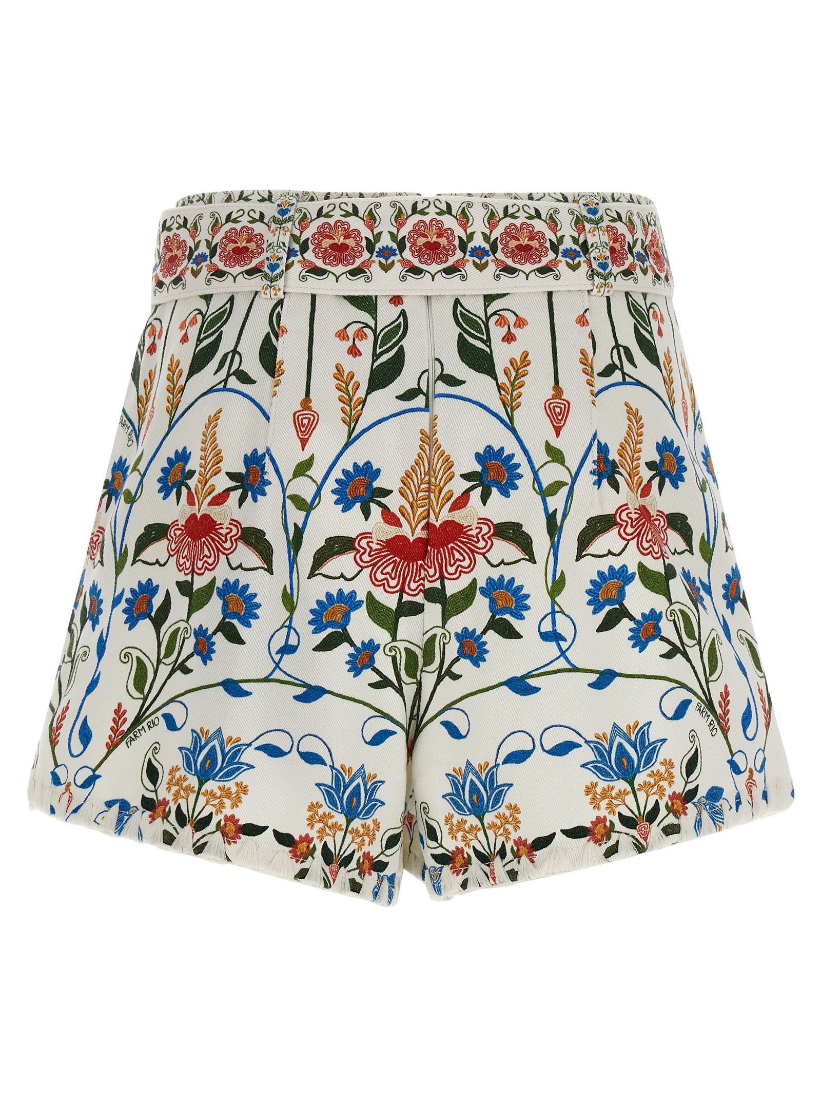 FARM RIO Multicolor Cotton Bermuda Shorts