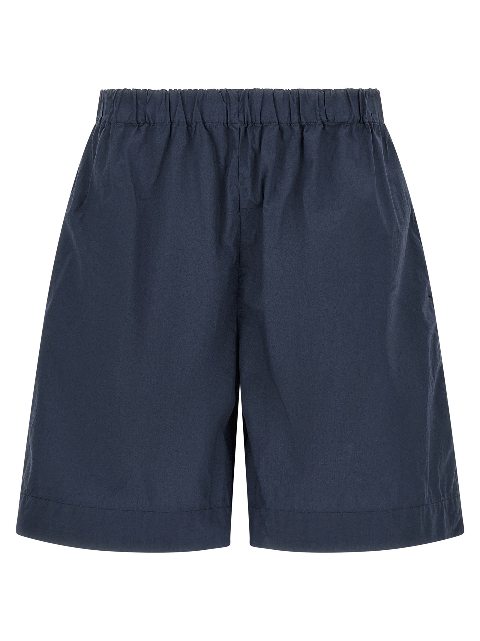 XACUS Blue Cotton Bermuda Shorts