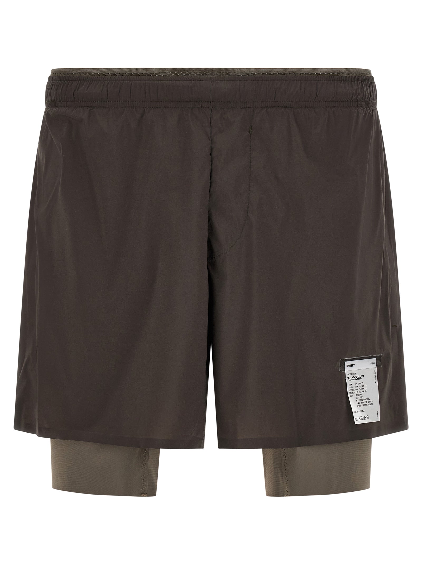 SATISFY Gray Nylon Bermuda Shorts