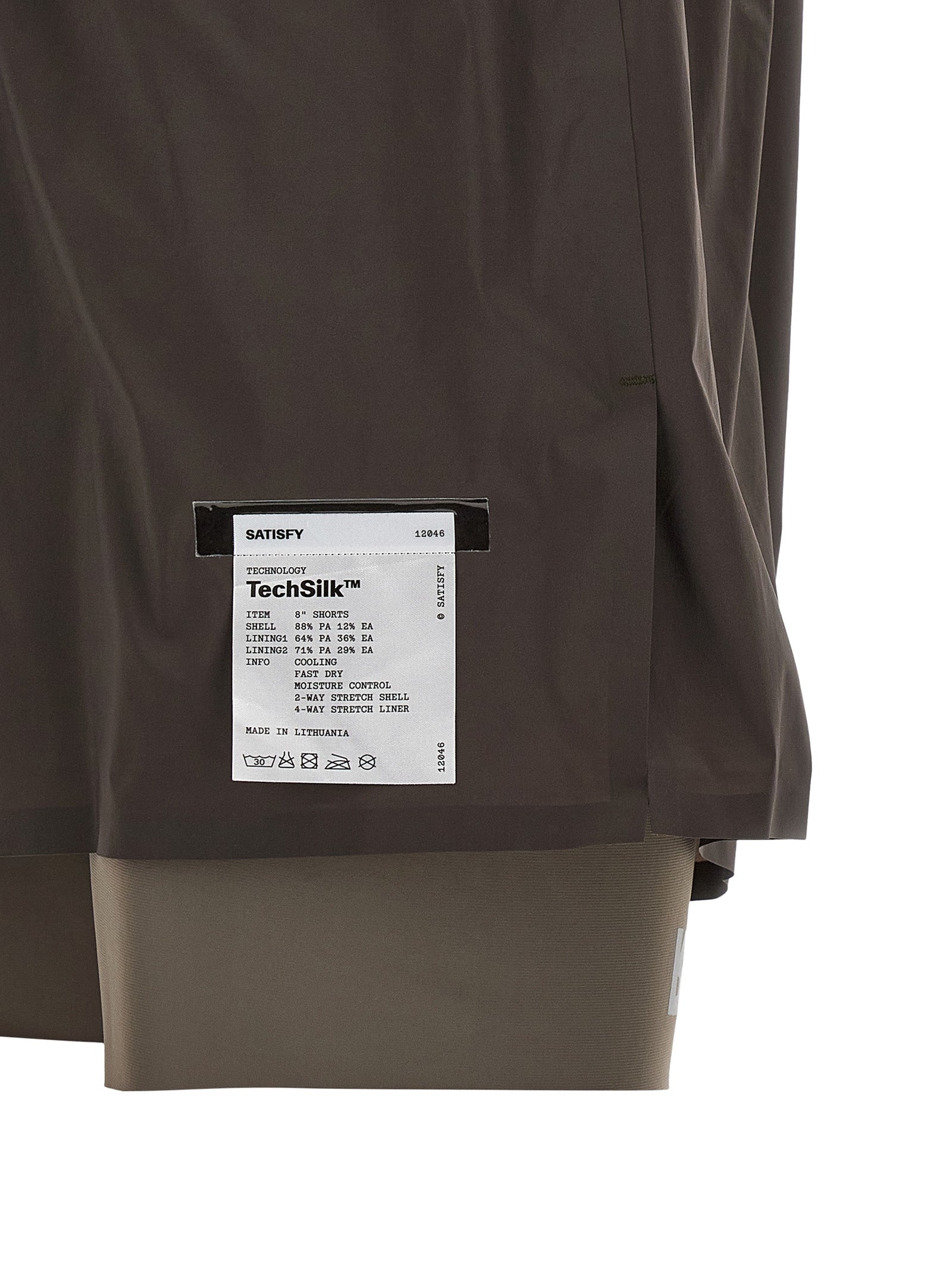 SATISFY Gray Nylon Bermuda Shorts