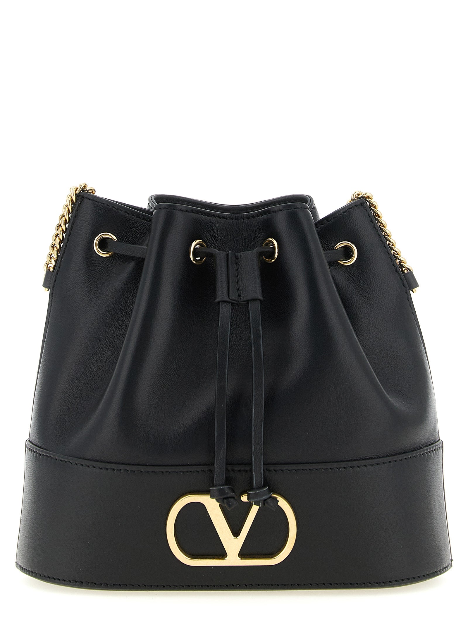 Valentino Garavani Black Lamb Leather Crossbody Bag