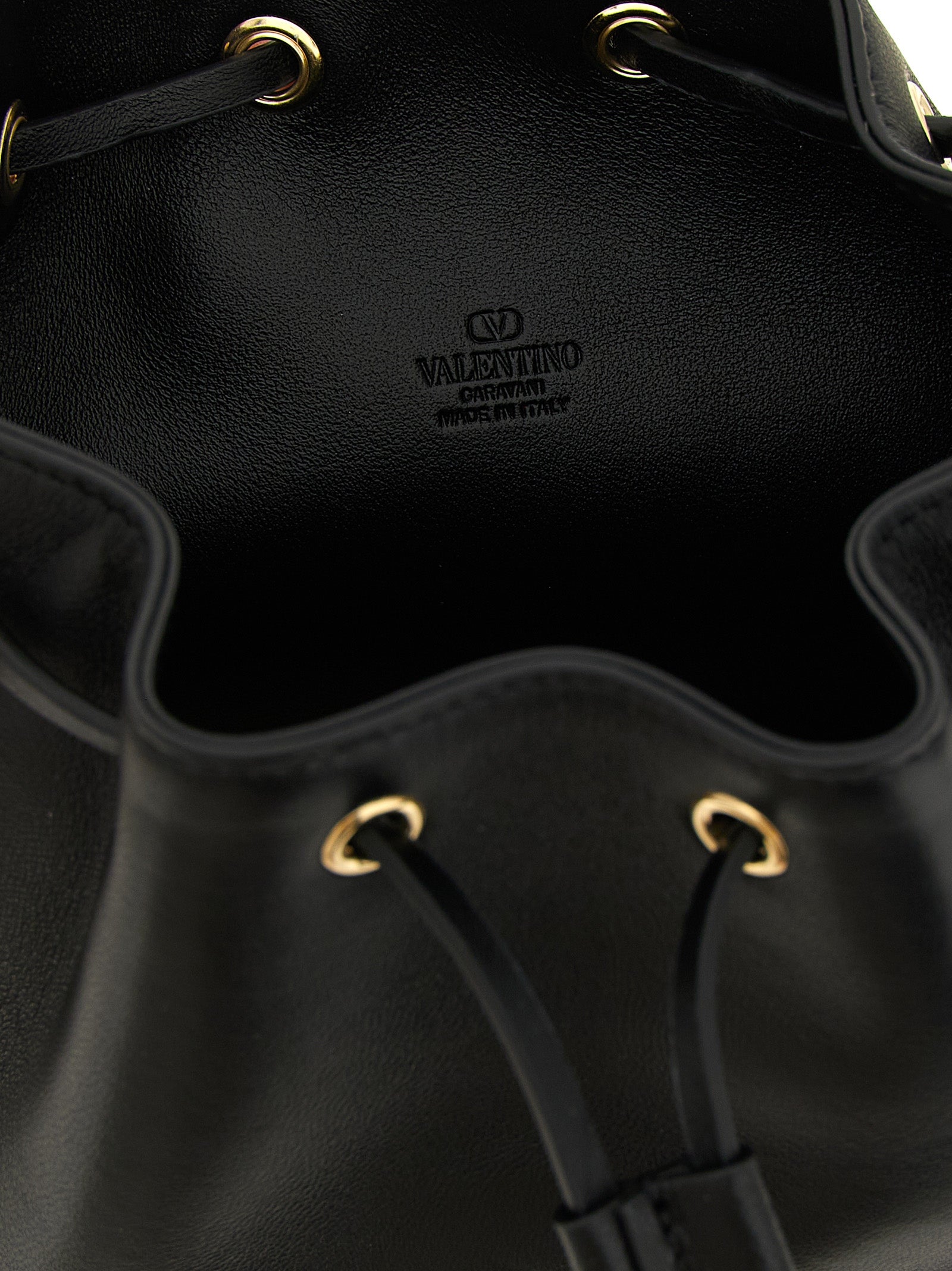Valentino Garavani Black Lamb Leather Crossbody Bag