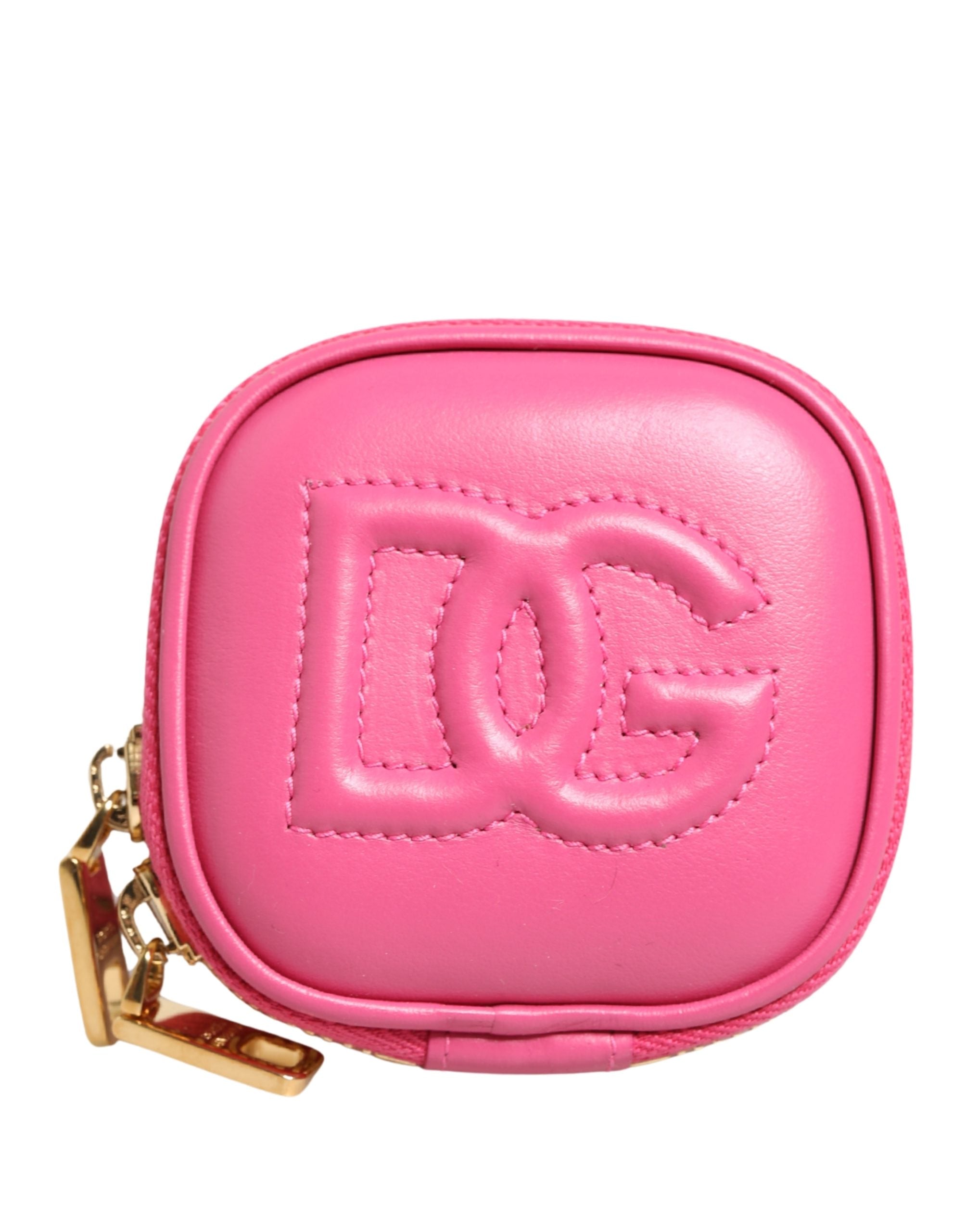Dolce & Gabbana Pink Calf Leather DG Logo MULTIFUNCTIONAL KIT Borse Bag