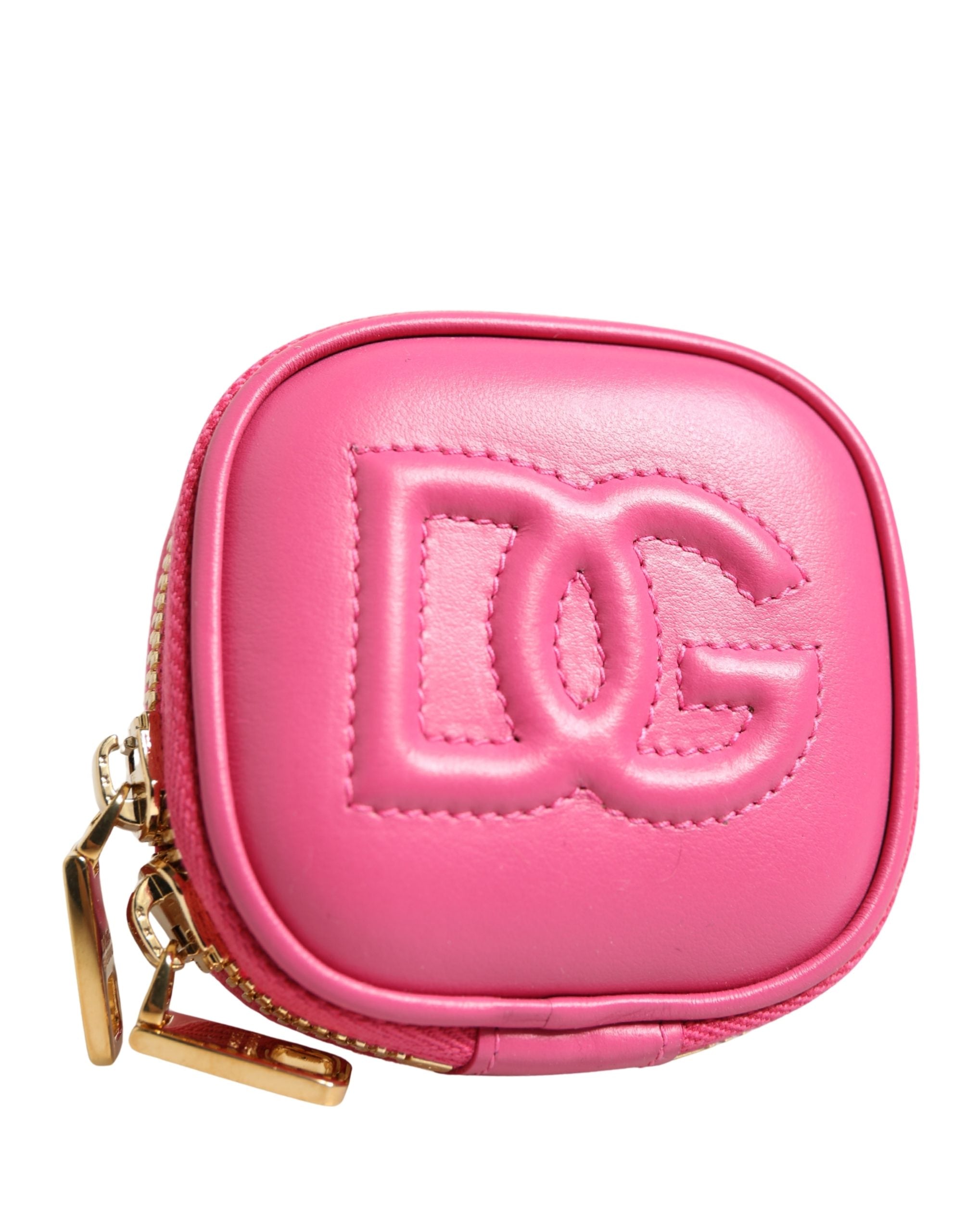 Dolce & Gabbana Pink Calf Leather DG Logo MULTIFUNCTIONAL KIT Borse Bag