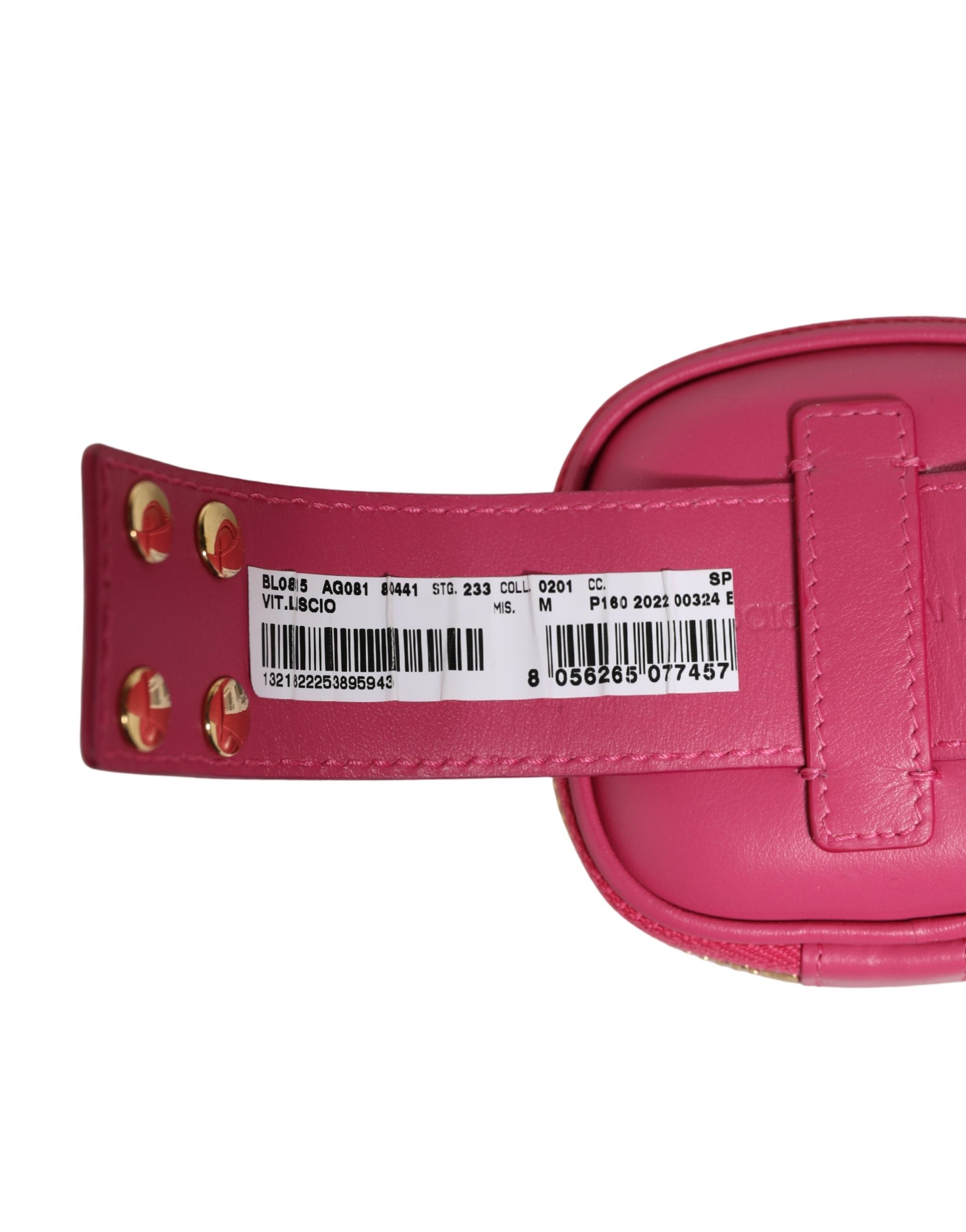 Dolce & Gabbana Pink Calf Leather DG Logo MULTIFUNCTIONAL KIT Borse Bag
