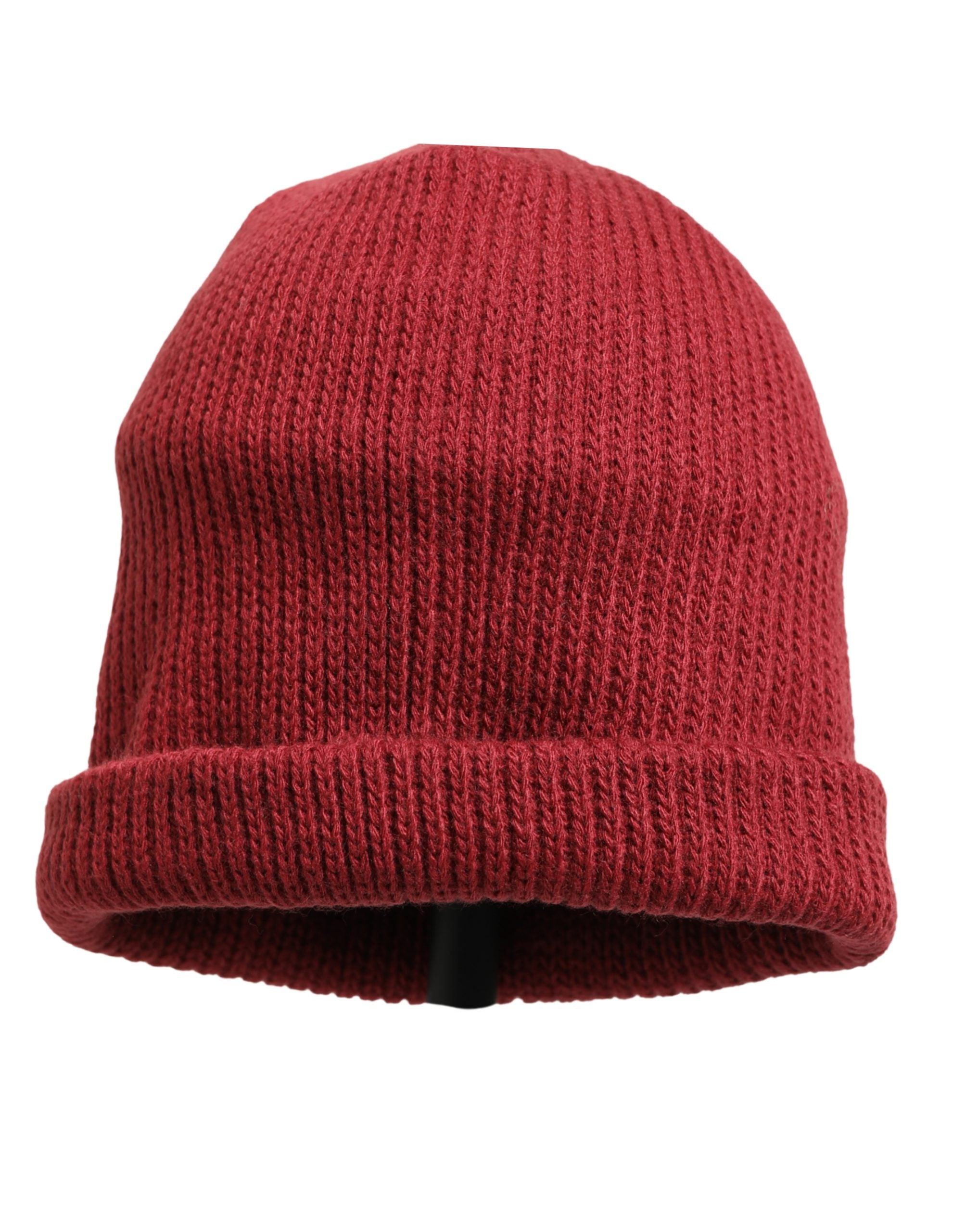 Vans Women Bordeaux Wool Knitted Winter Beanie Capello Hat