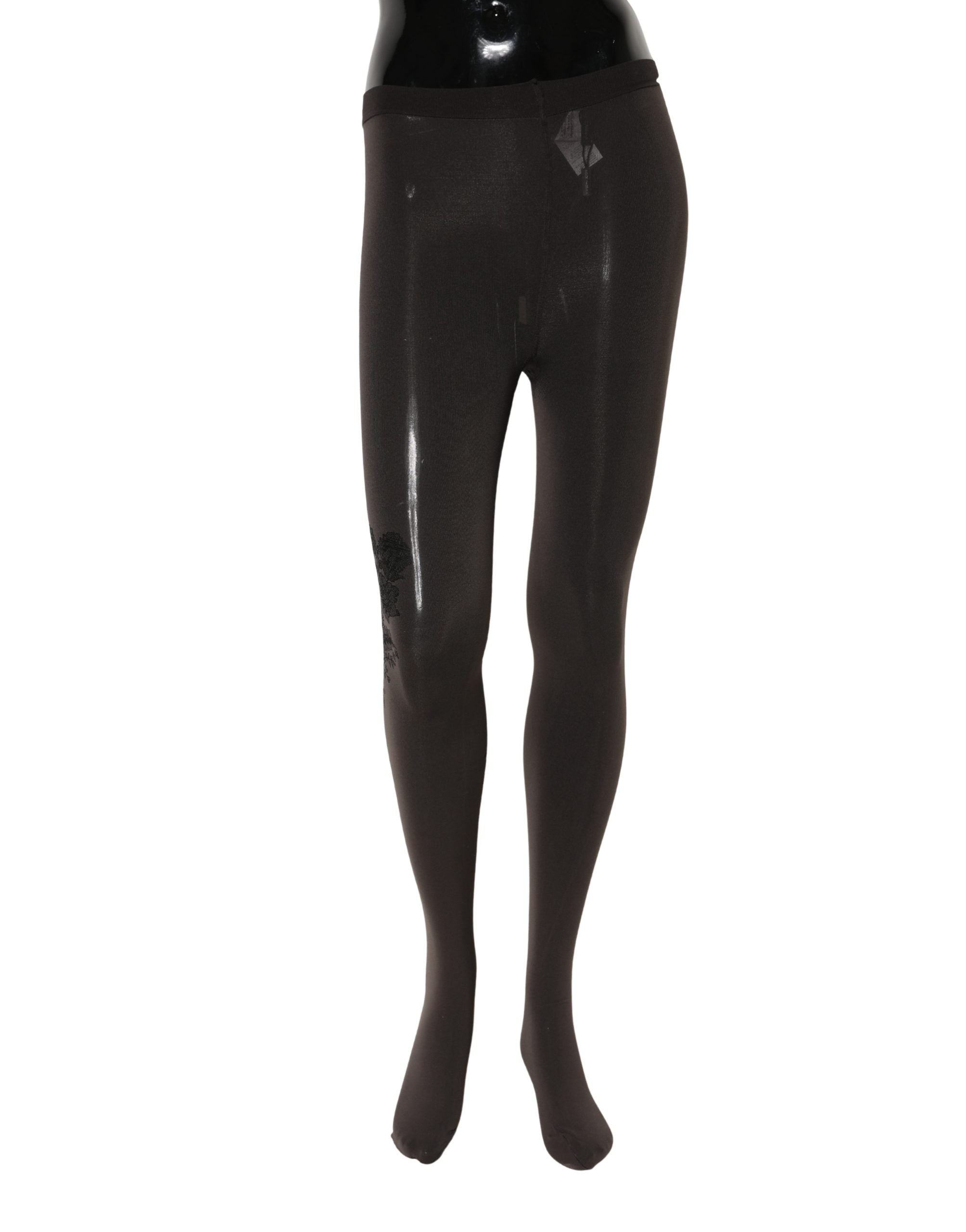 Dolce & Gabbana Black Nylon Tights Stocking Pantyhose Women Socks