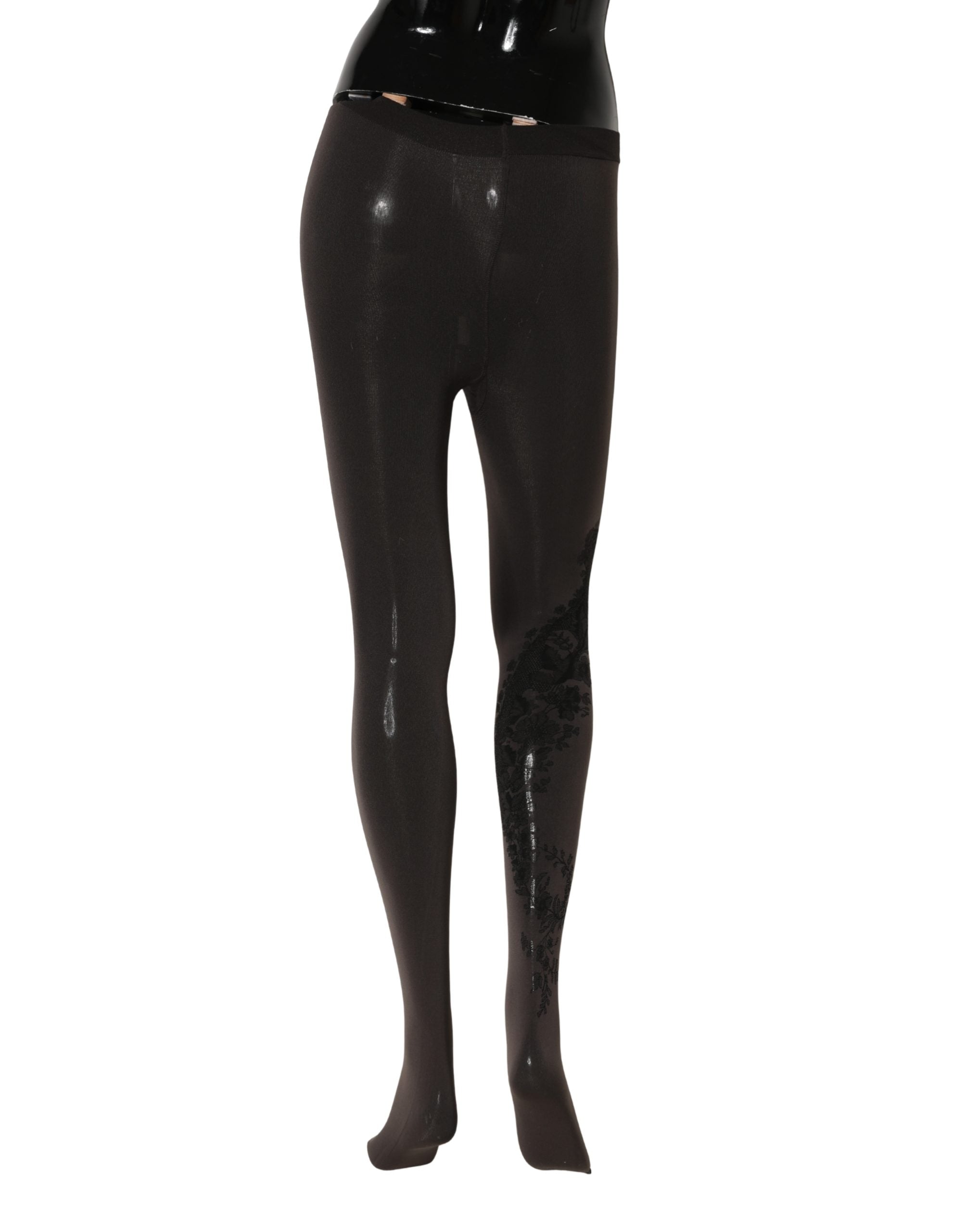 Dolce & Gabbana Black Nylon Tights Stocking Pantyhose Women Socks