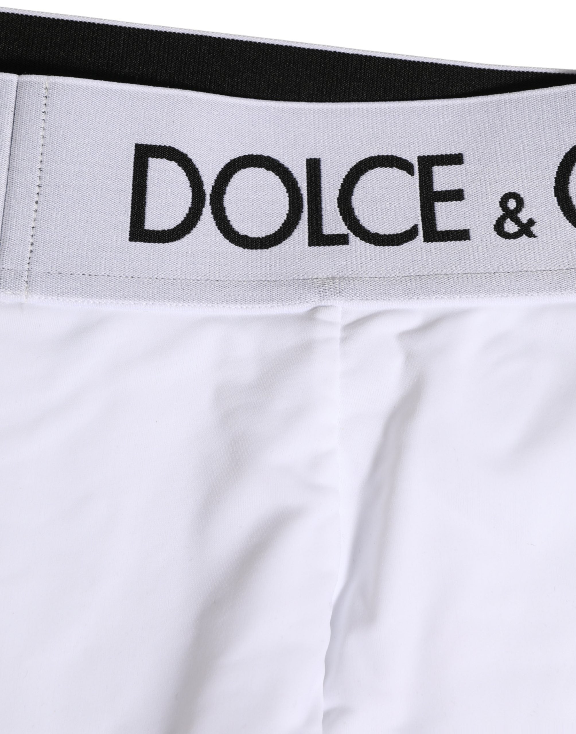 Dolce & Gabbana White Logo Waistband Coulotte Panty Underwear