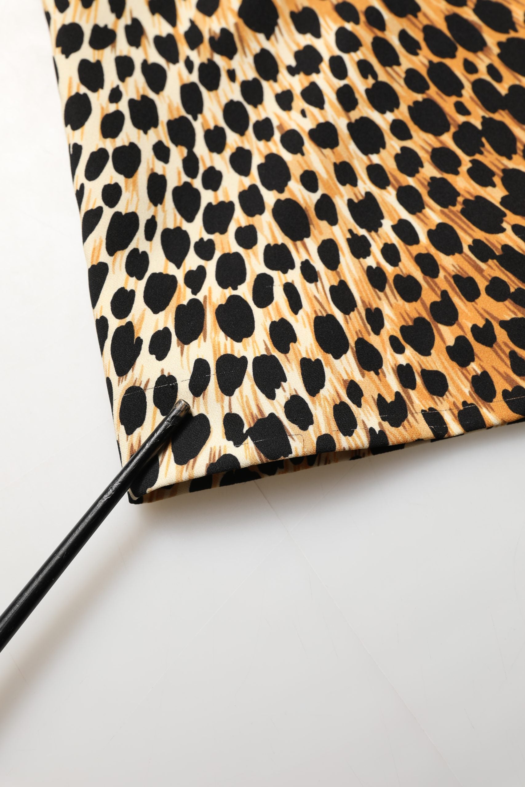 Dolce & Gabbana Brown Leopard Print Silk Sheath Midi Dress