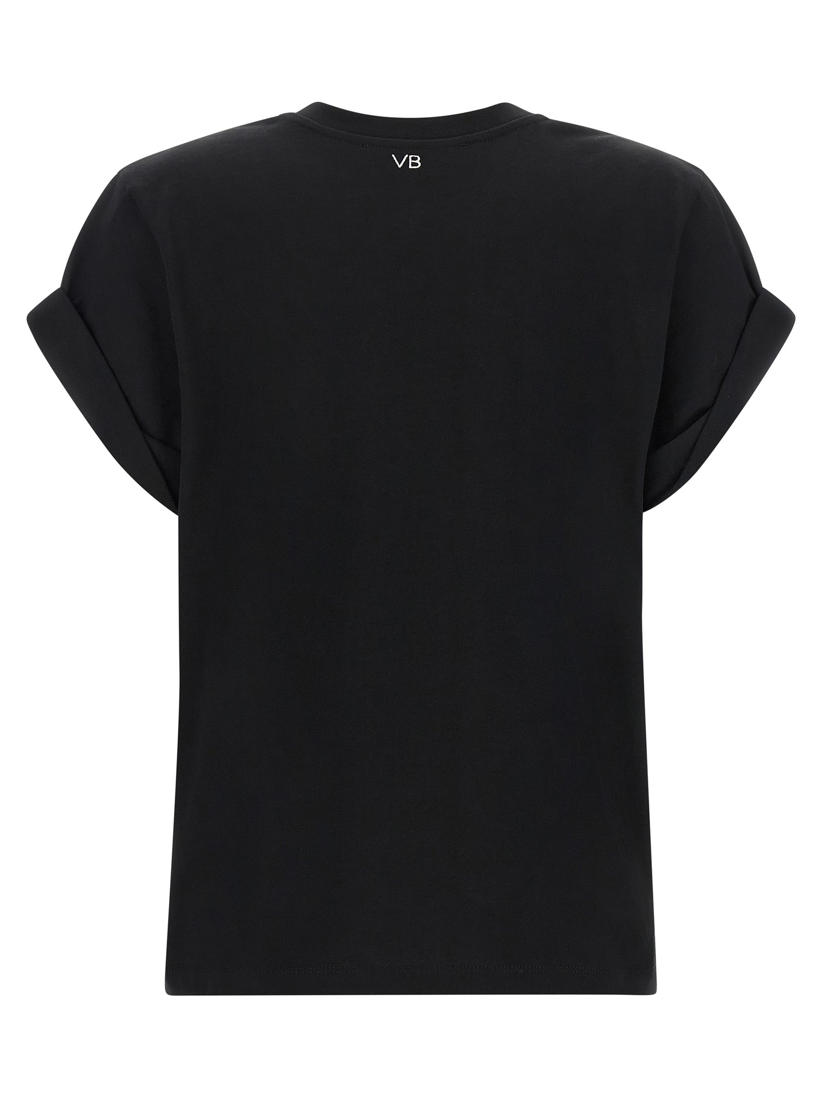 Victoria Beckham Black Cotton T-Shirt