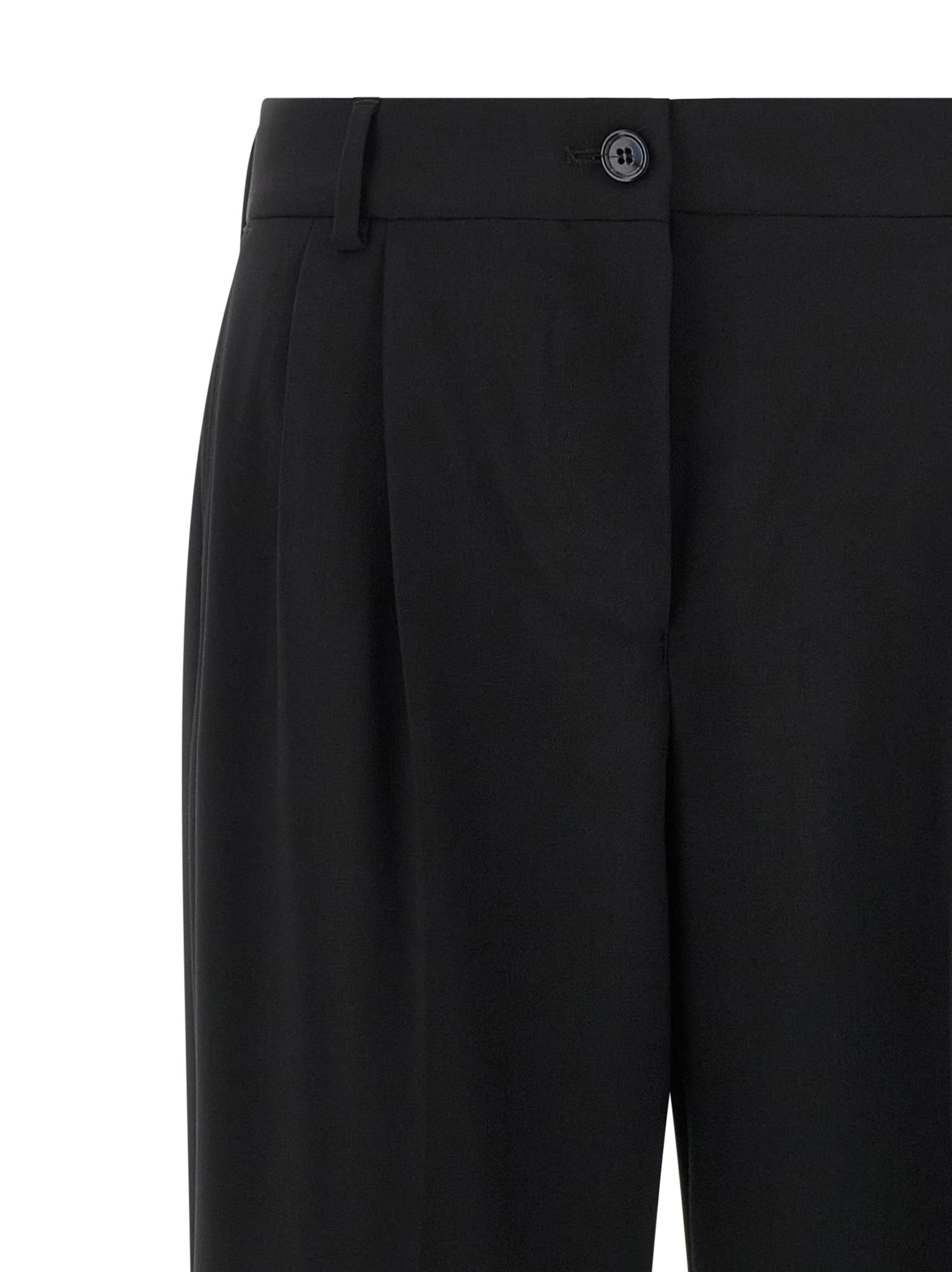 Dolce & Gabbana Black Virgin Wool Casual Pants