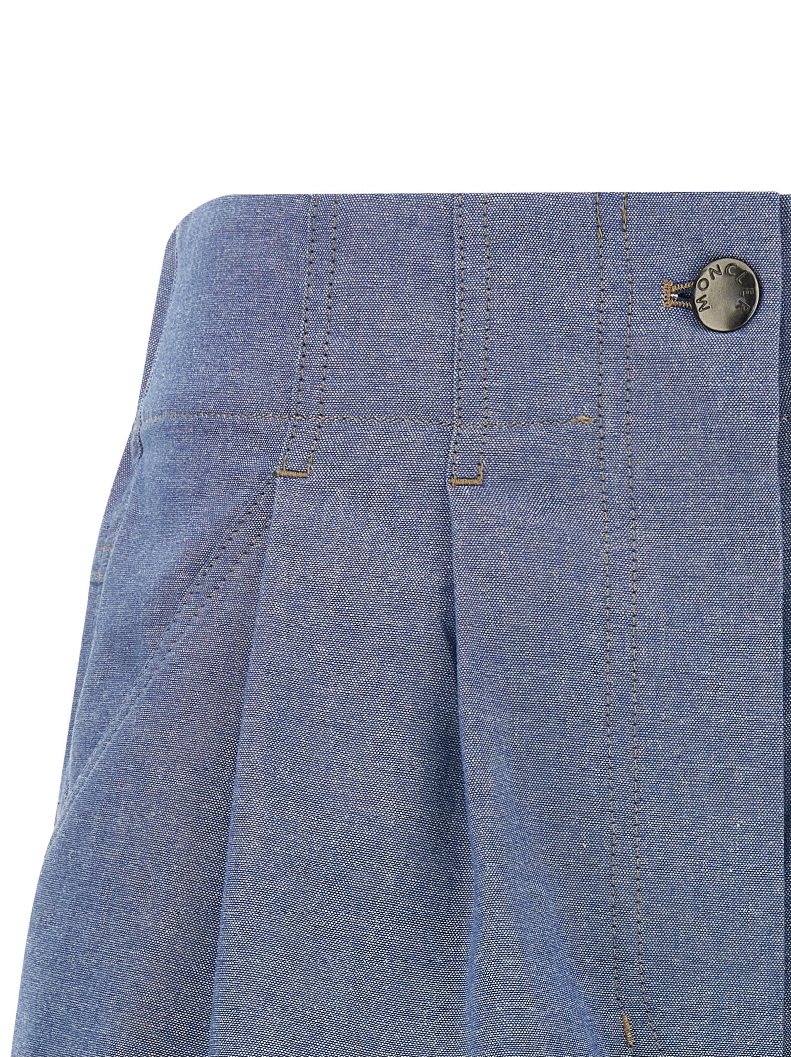Moncler Grenoble Blue Cotton Bermuda Shorts