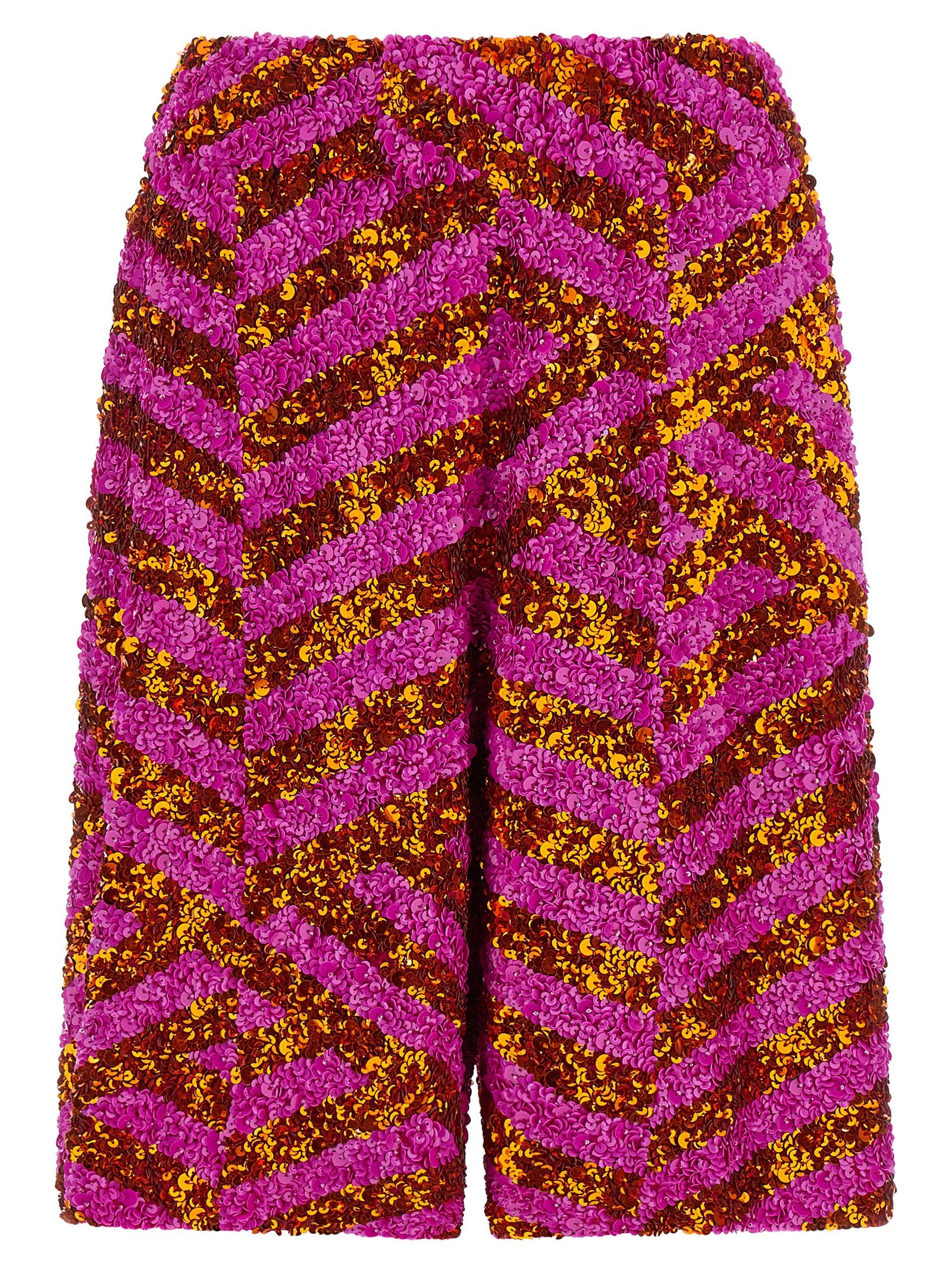 Dries Van Noten Multicolor Viscose Bermuda Shorts