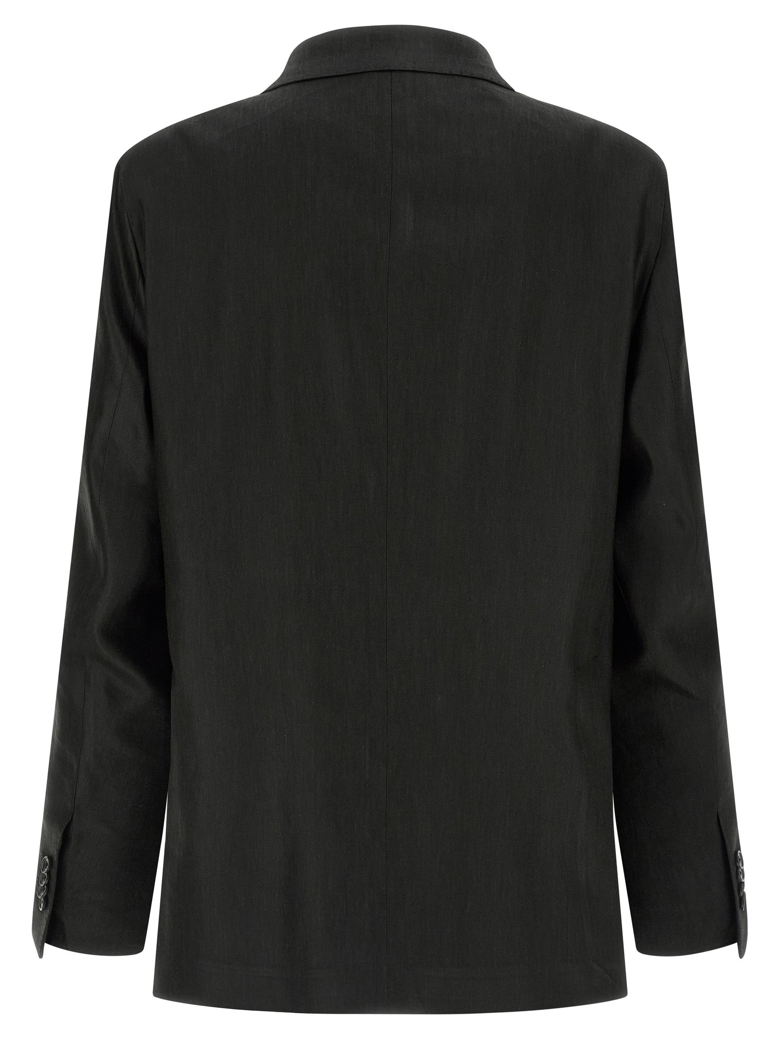 Tagliatore Black Linen Two-Piece Suit