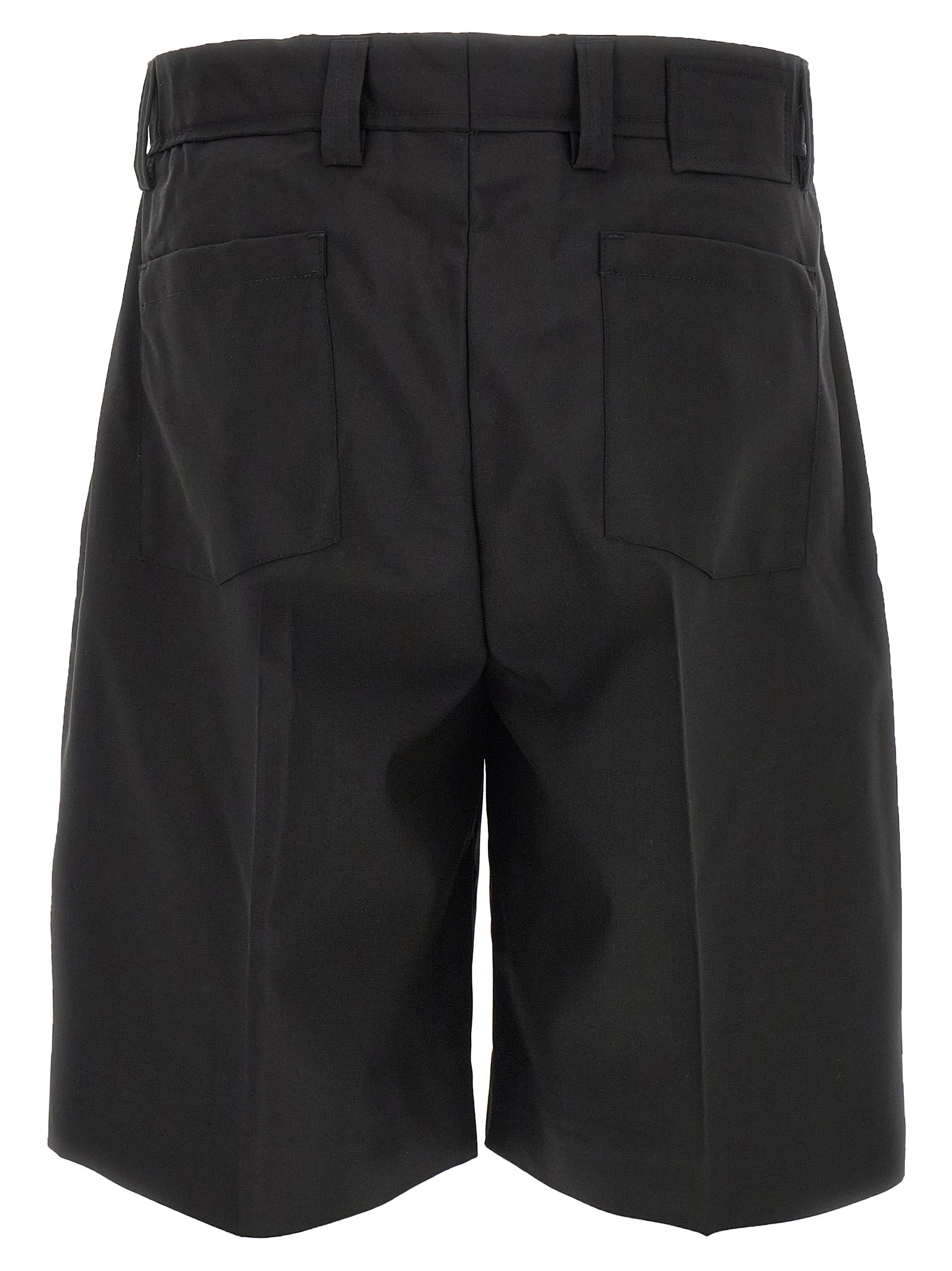 MFPEN Black Wool Bermuda Shorts
