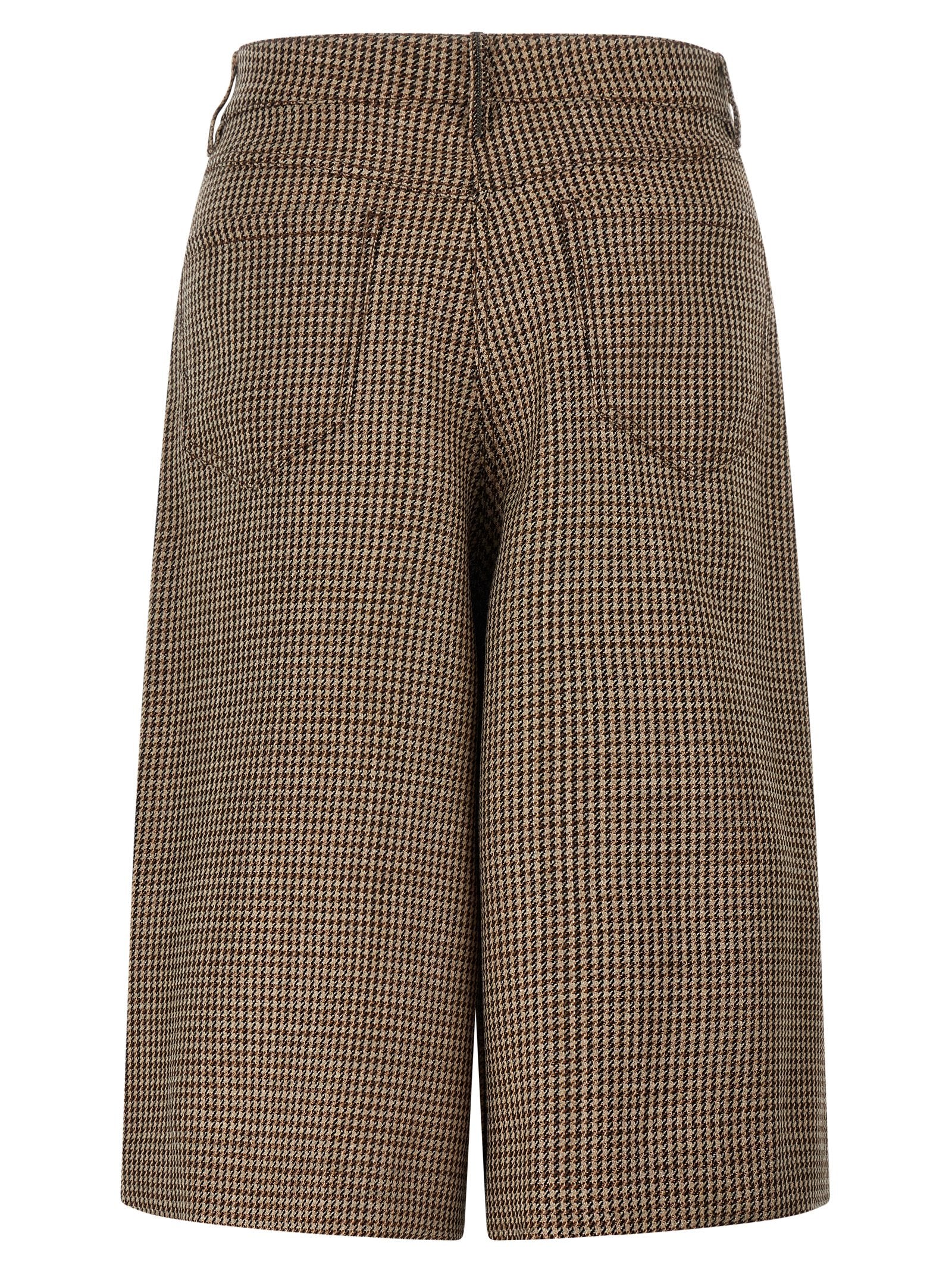 Brunello Cucinelli Brown Virgin Wool Bermuda Shorts