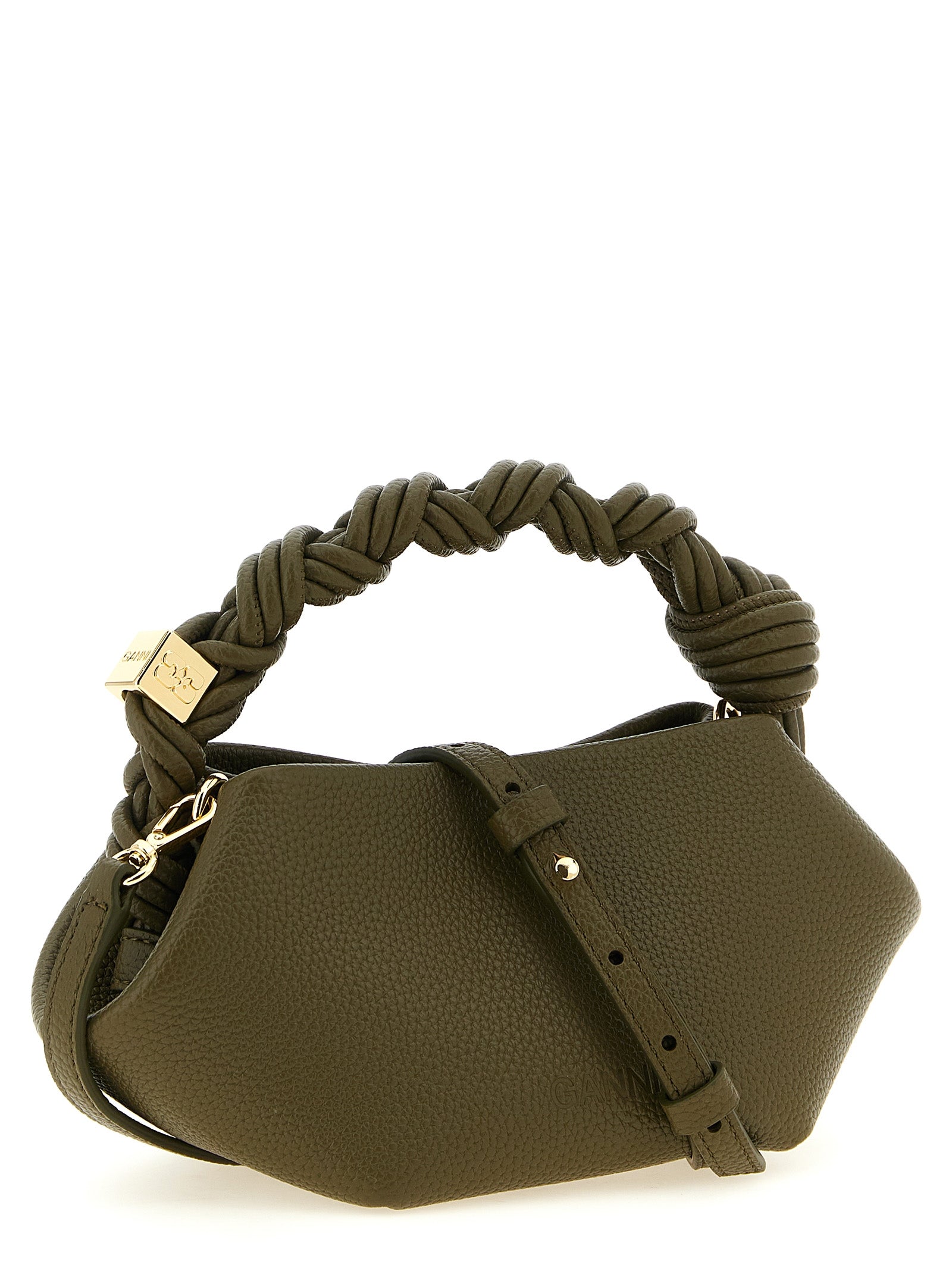 Ganni Bicolor Polyester Handbag