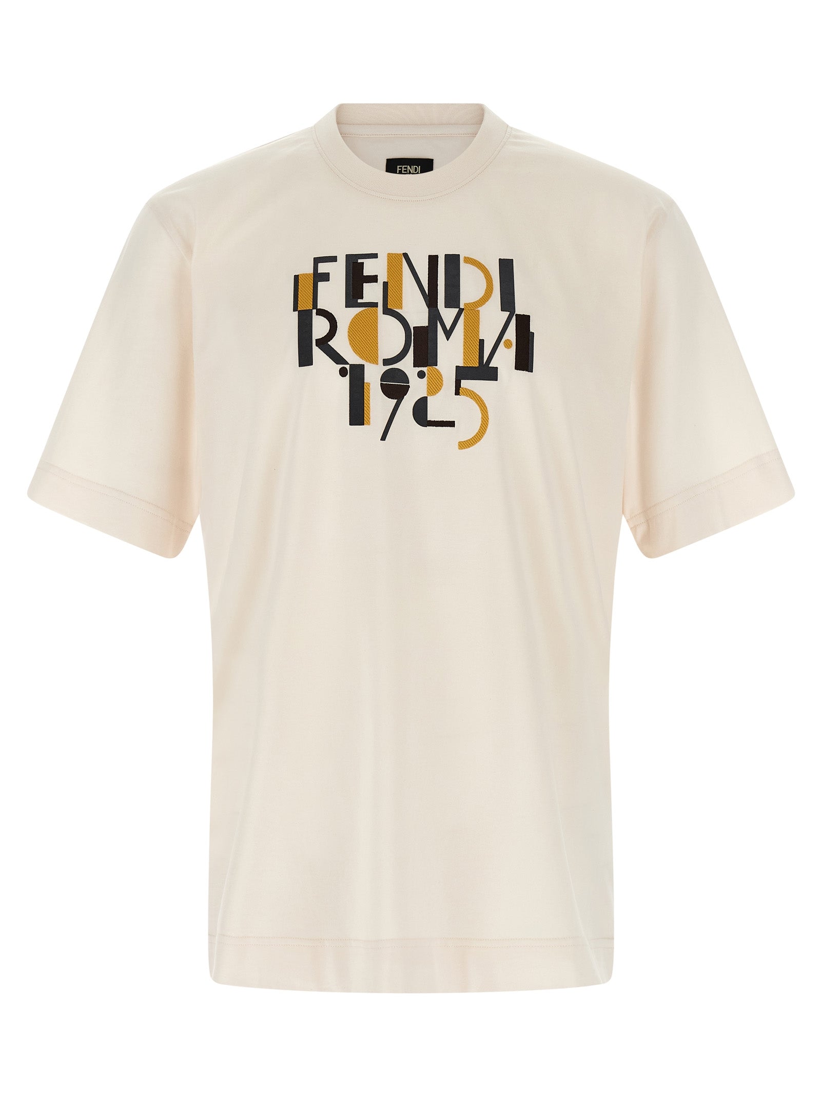 Fendi White Cotton T-Shirt