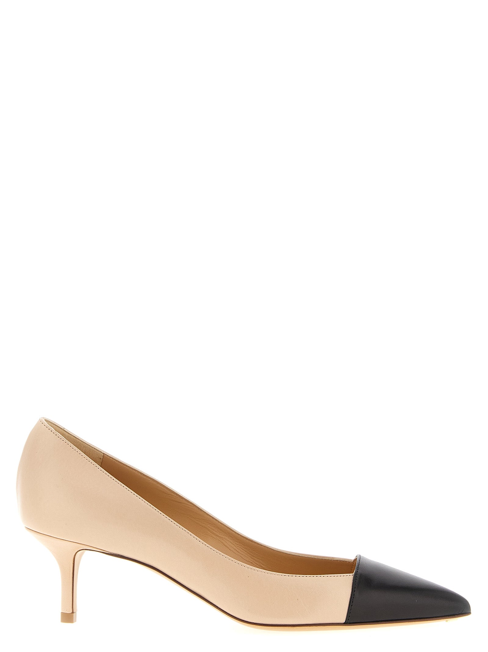 Francesco Russo Multicolor Goatskin Mid Heel Pumps