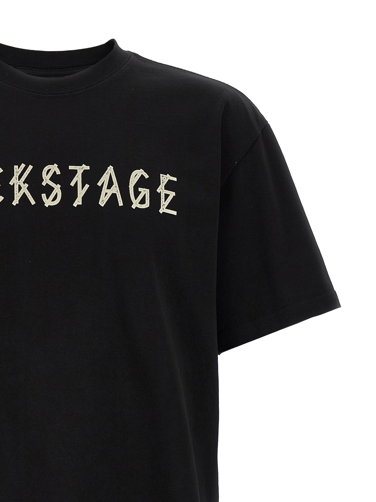 44 Label Group Black Cotton T-Shirt