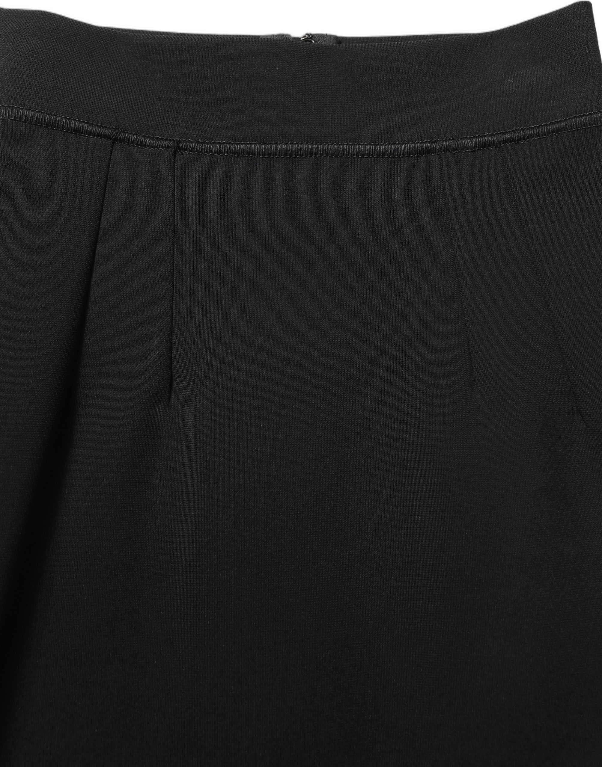 Dolce & Gabbana Black Nylon High Waist Fit Sheath Mini Skirt