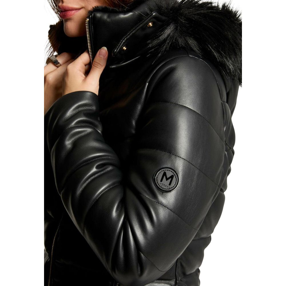 Morgan De Toi Black Polyethylene Full-Length Jacket