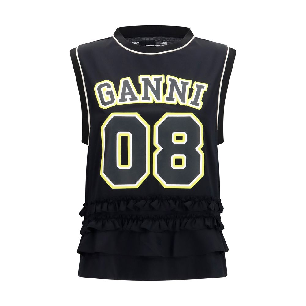 Ganni Black Polyester Sportswear